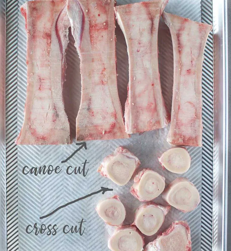 Canoe-Cut Marrow Bones (Grass-Fed & Grass-Finished)