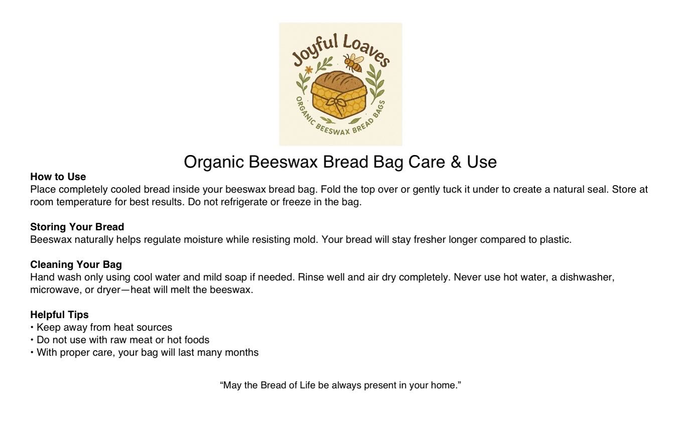 Beeswax Bread Bag (Blue & White Floral)