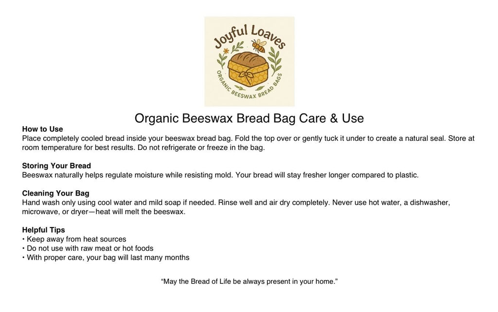 Beeswax Bread Bag (Pink Floral)
