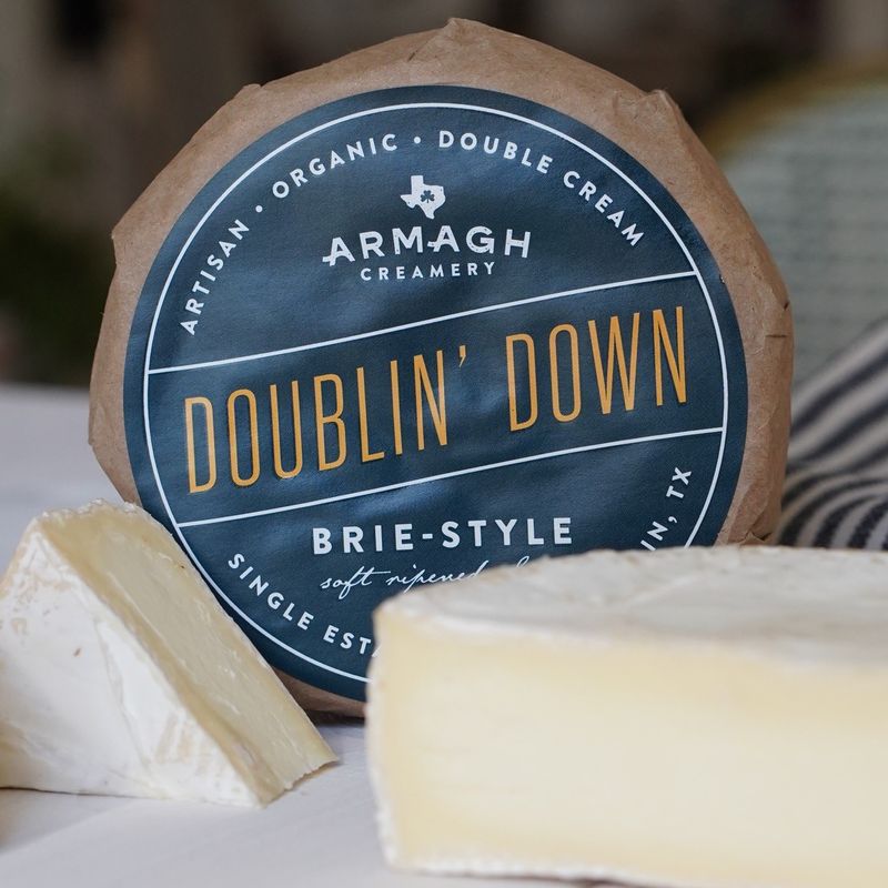 Certified Organic Doublin’ Down Double-Cream Brie-Style Cheese (Interest)