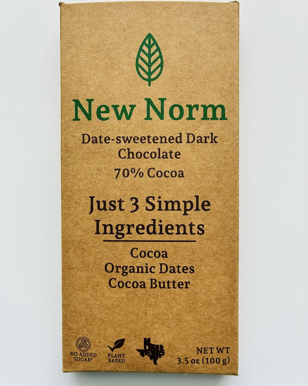 Date Sweetened Dark Chocolate (70%)