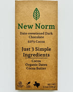 Date Sweetened Dark Chocolate (60%)