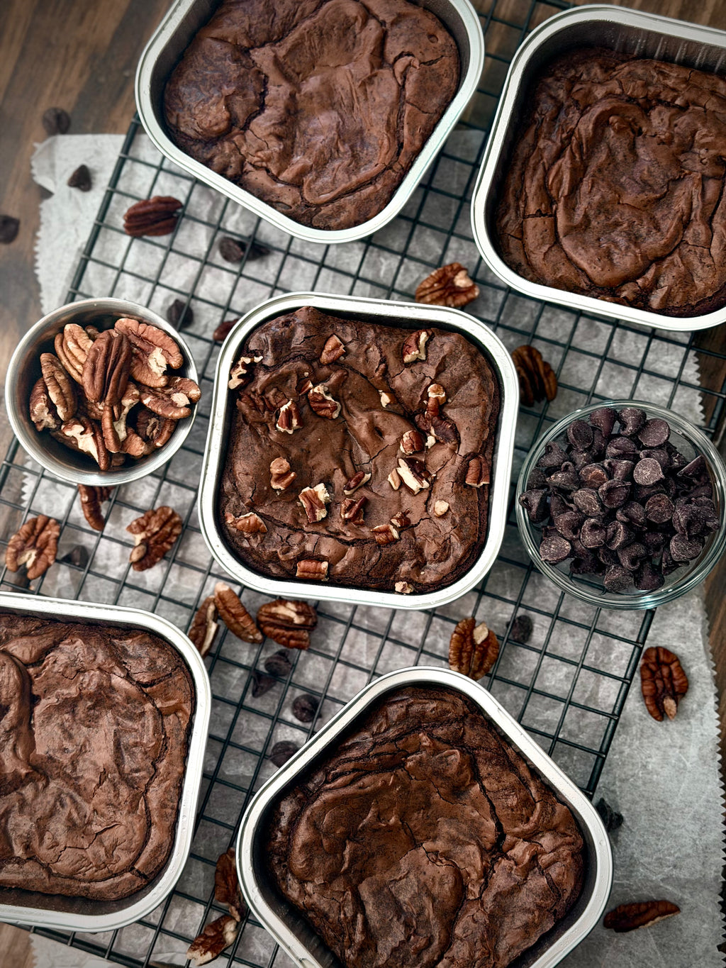 Sourdough Brownies (with pecans)