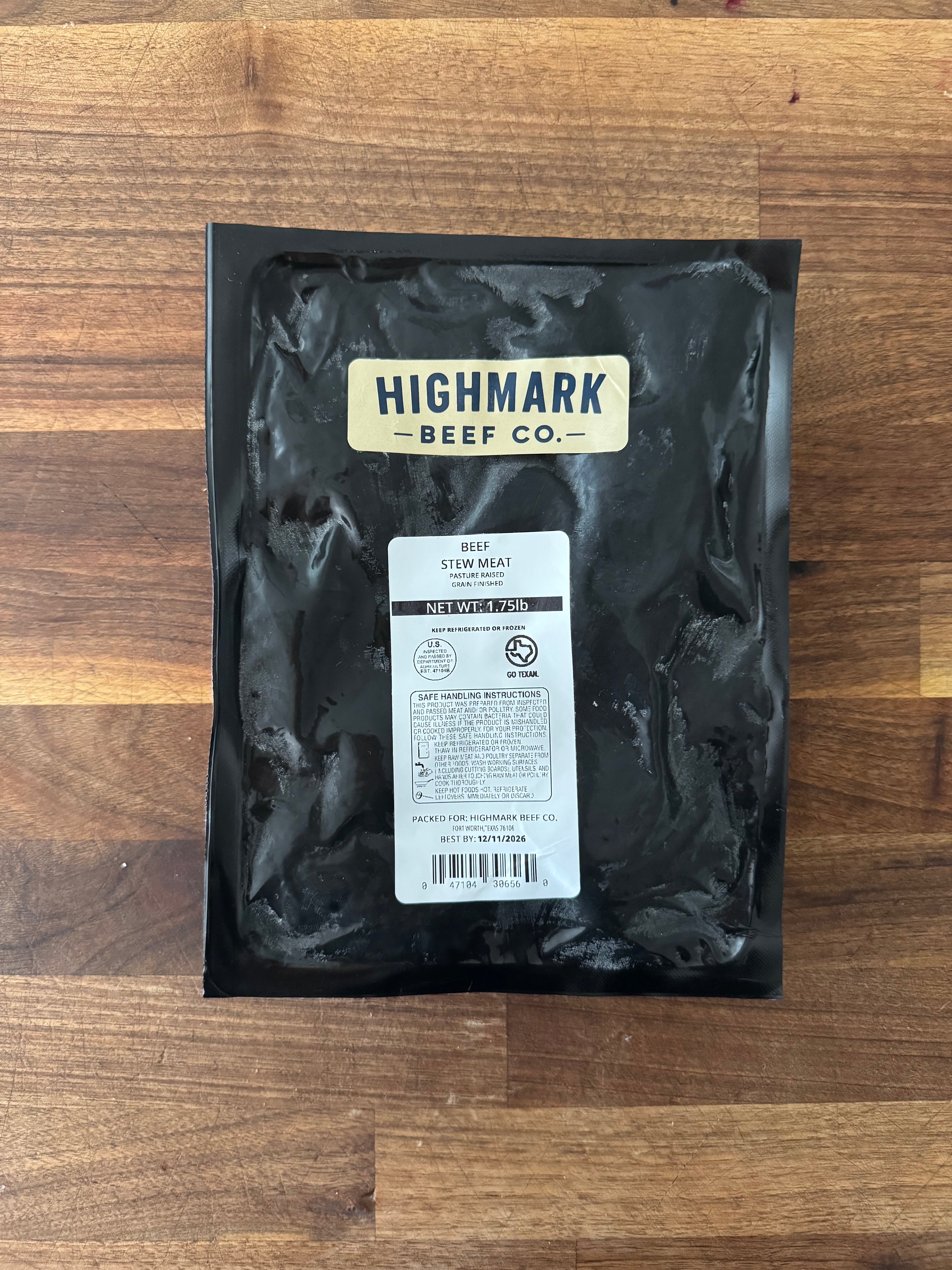 Beef Stew Meat (1.5-2lbs)