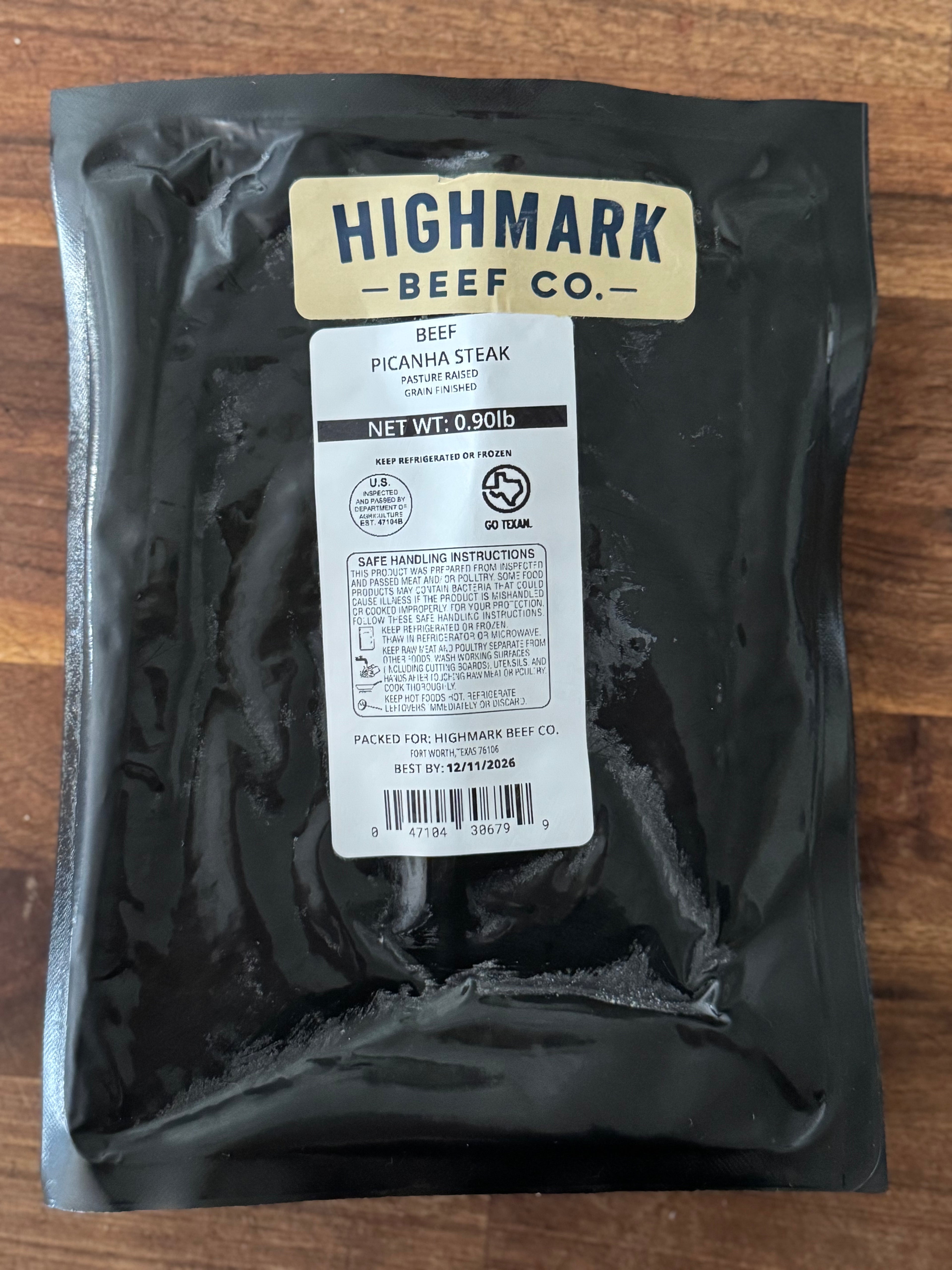 Beef Picanha Steak (approx. 1 lb)