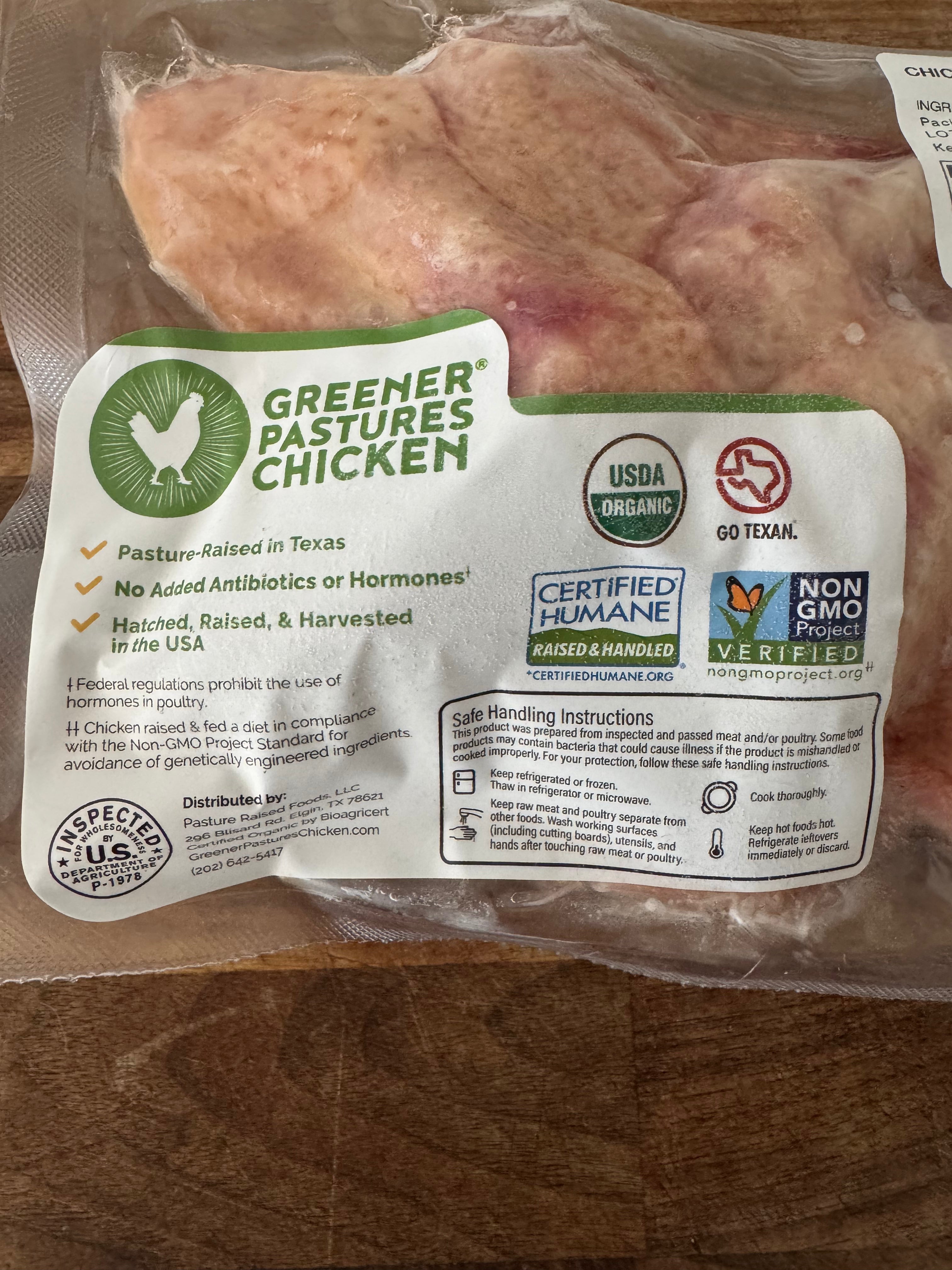 Organic Whole Chicken Wings (approx 1lb)