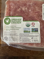 Organic, Ground Chicken (approx 1lb)