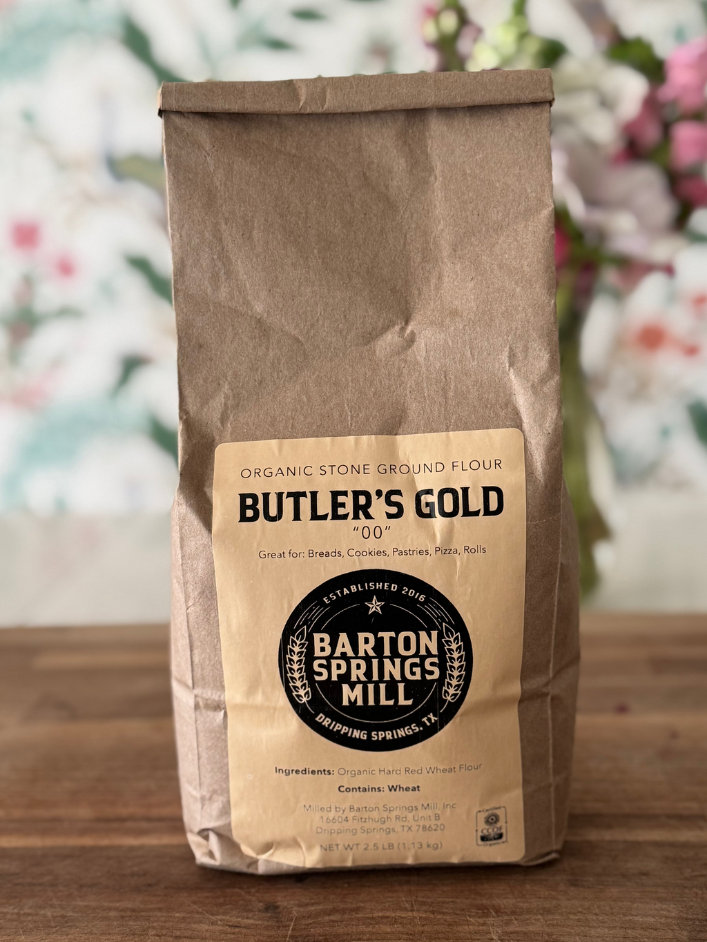 Organic Stone-Milled Butler’s Gold ‘00’ Flour (2.5lb)