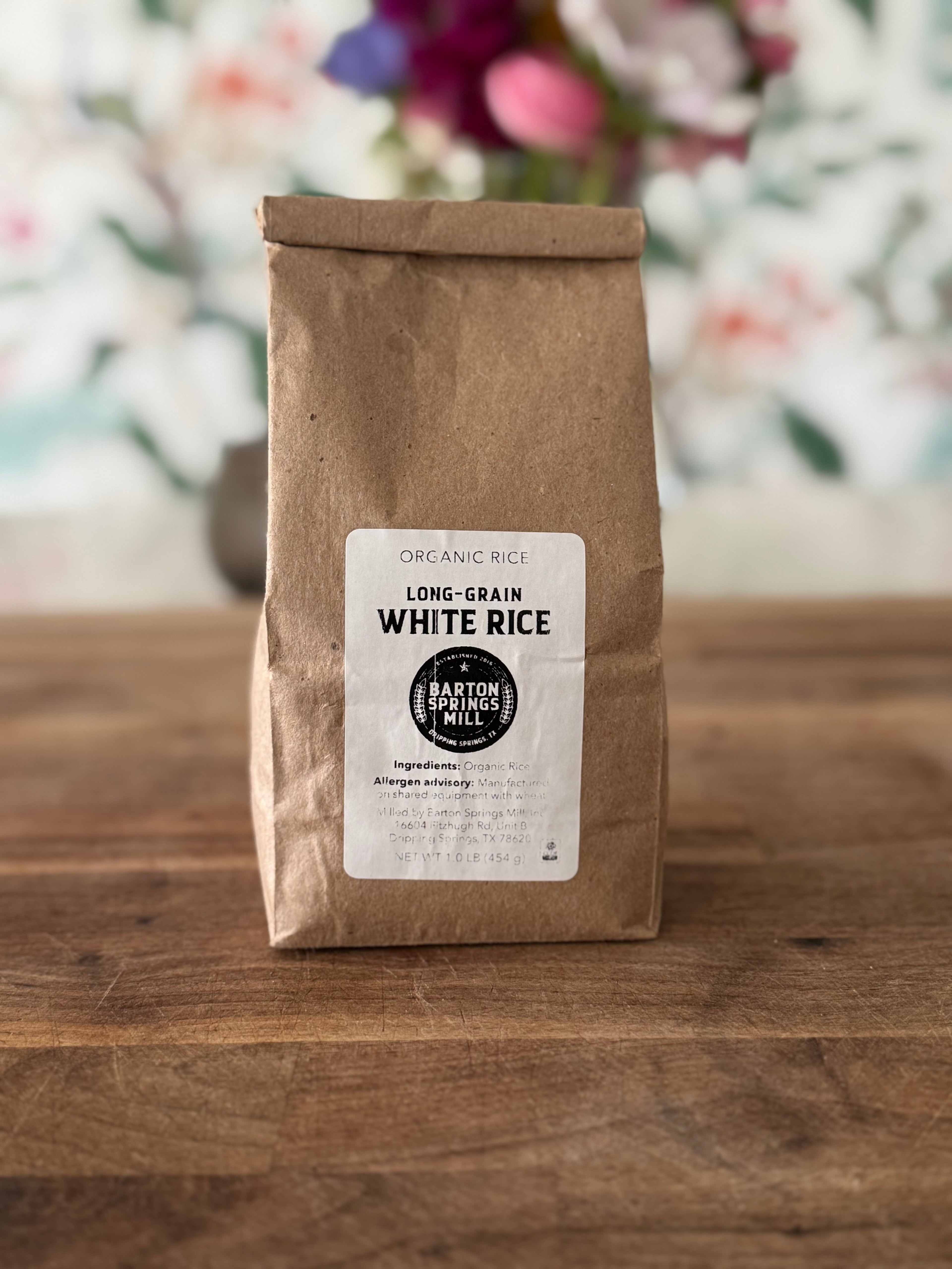 Organic Long Grain Rice - Brown or White (1lb)