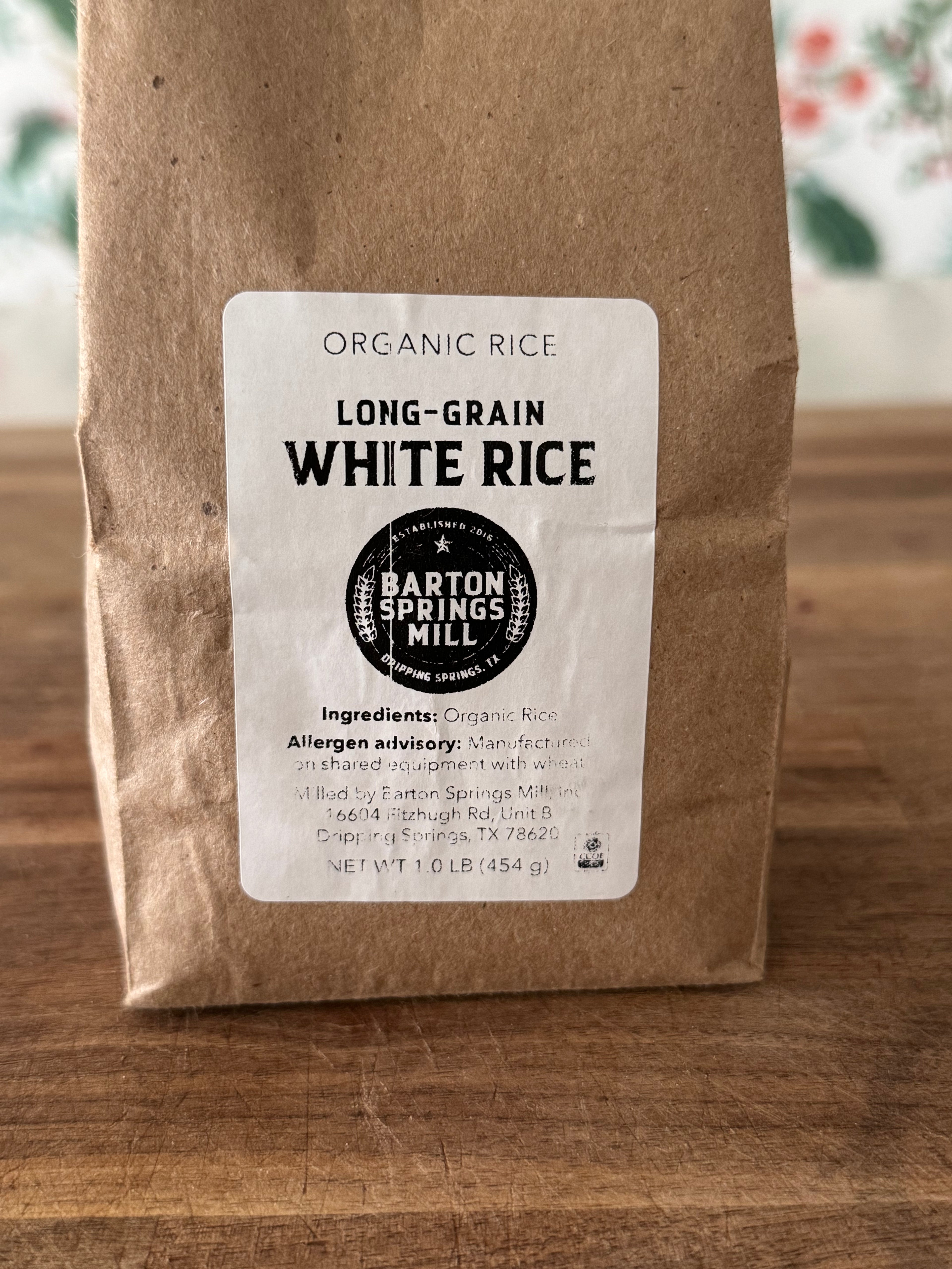 Organic Long Grain Rice - Brown or White (1lb)