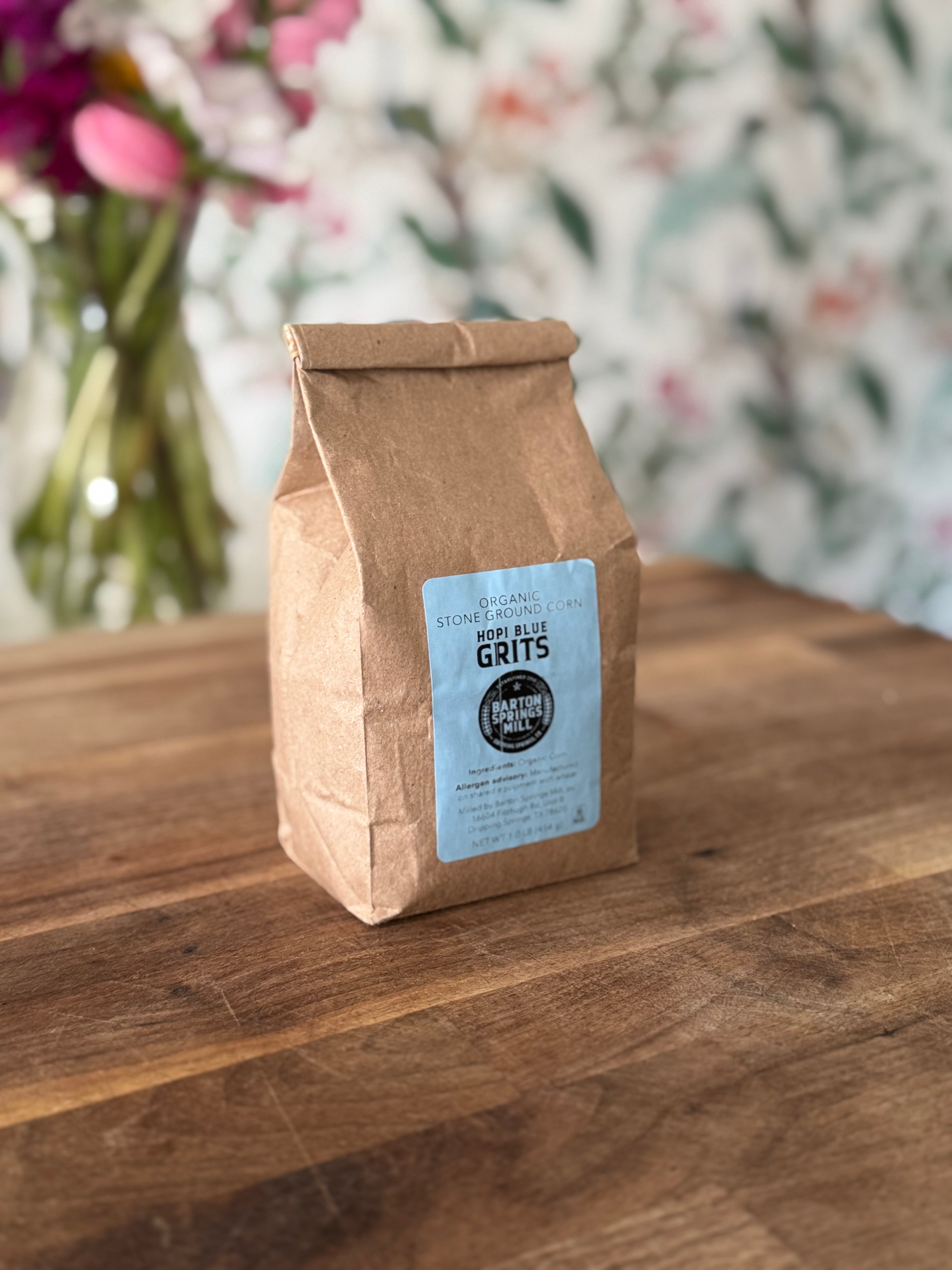 Organic Hopi Blue Grits (1lb)