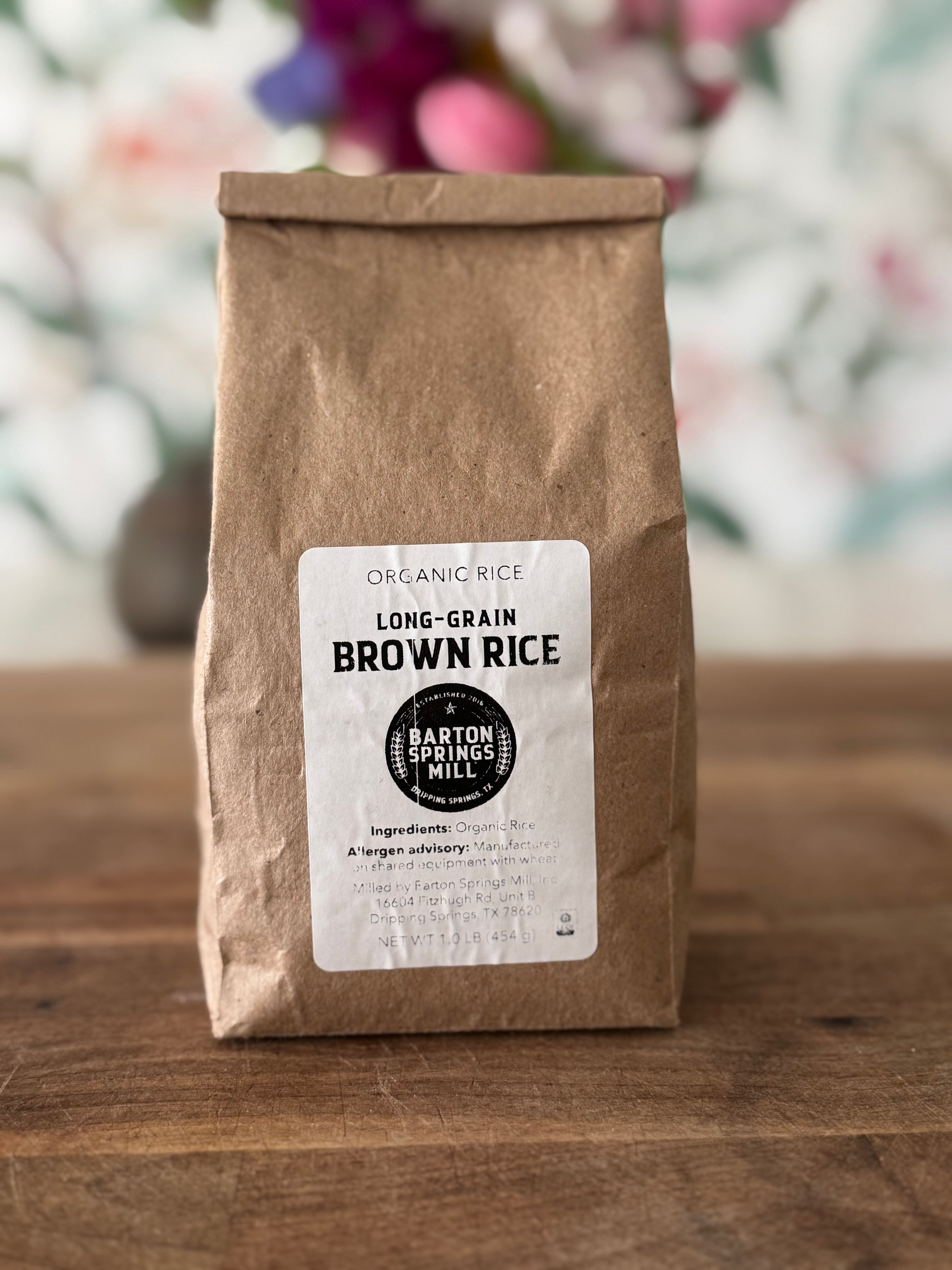 Organic Long Grain Rice - Brown or White (1lb)