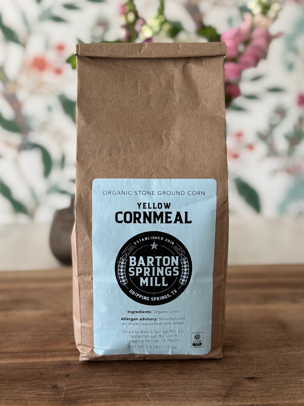 Organic Stone-Milled Yellow Cornmeal (2.5lb)