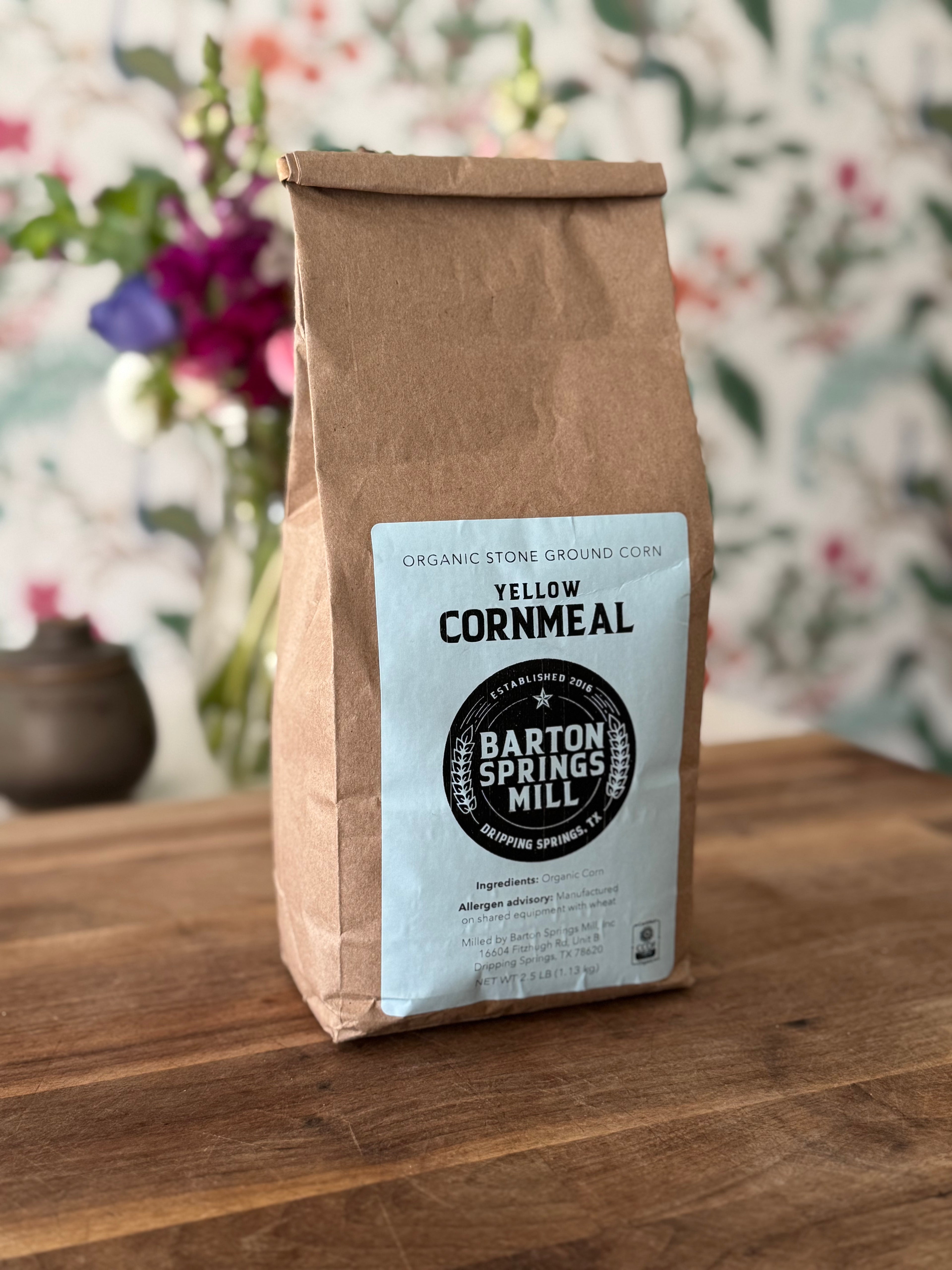 Organic Stone-Milled Yellow Cornmeal (2.5lb)