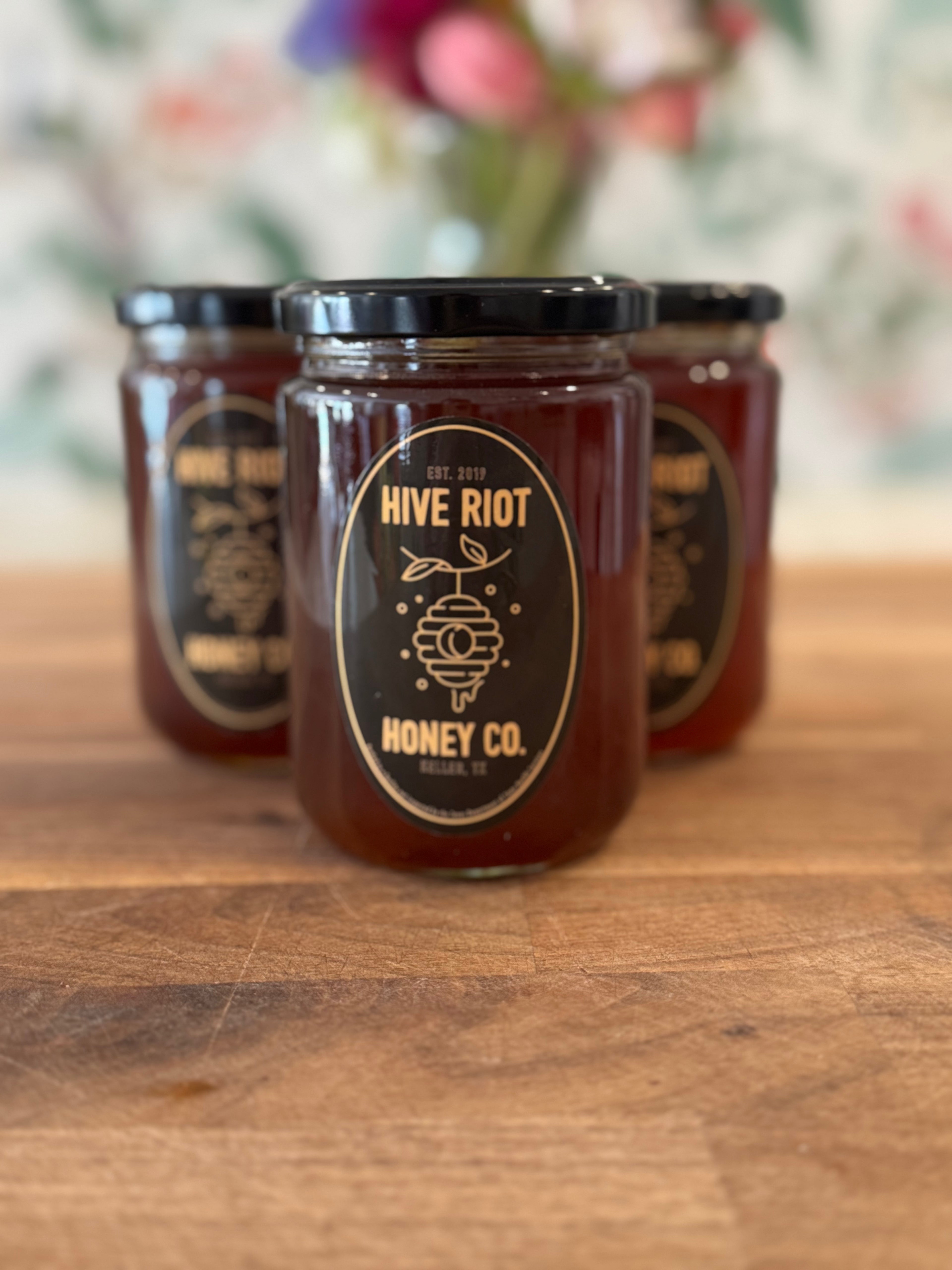 Raw Texas Wildflower Honey (1.1lb Glass Bottle)