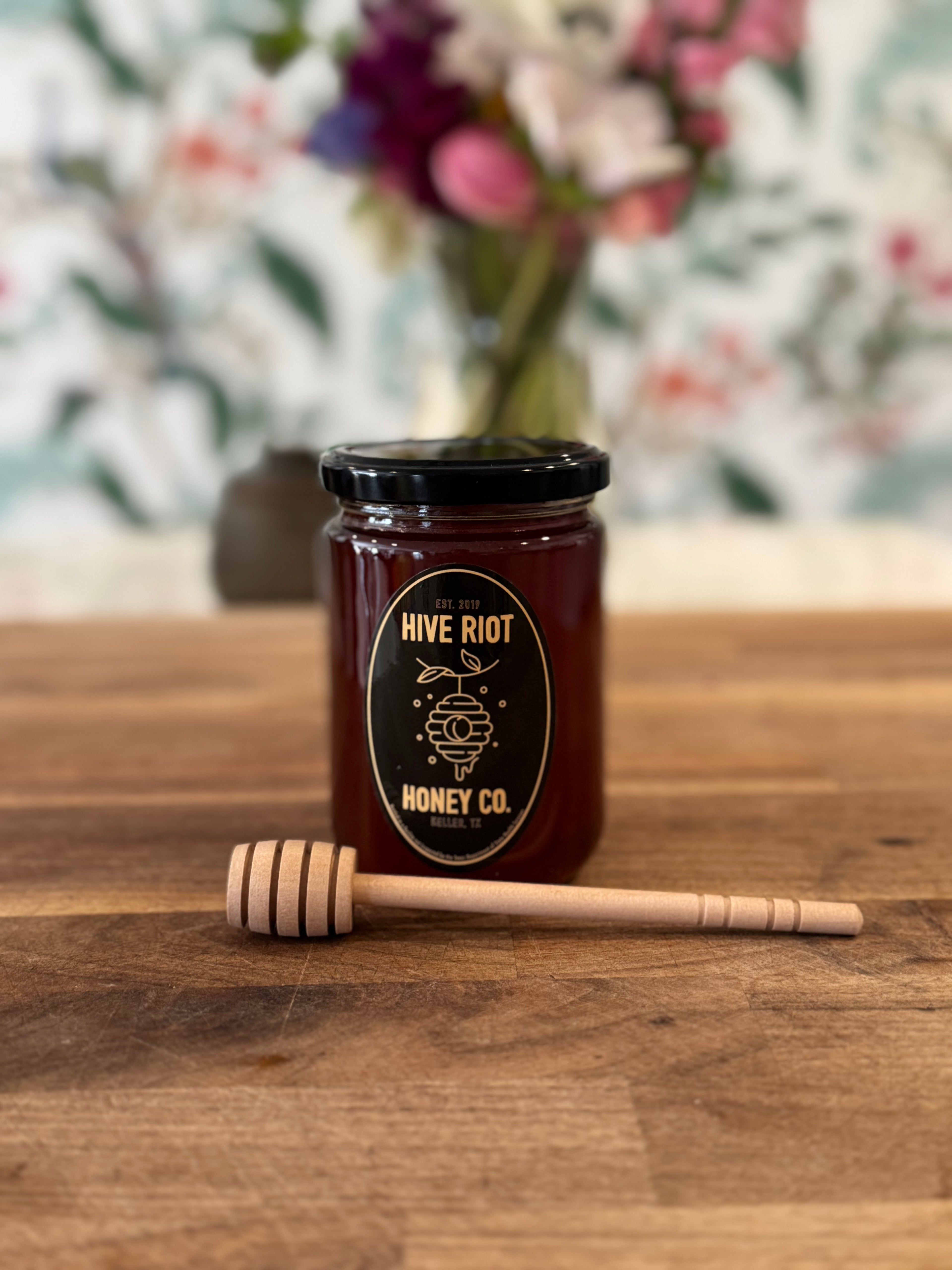 Raw Texas Wildflower Honey (1.1lb Glass Bottle)