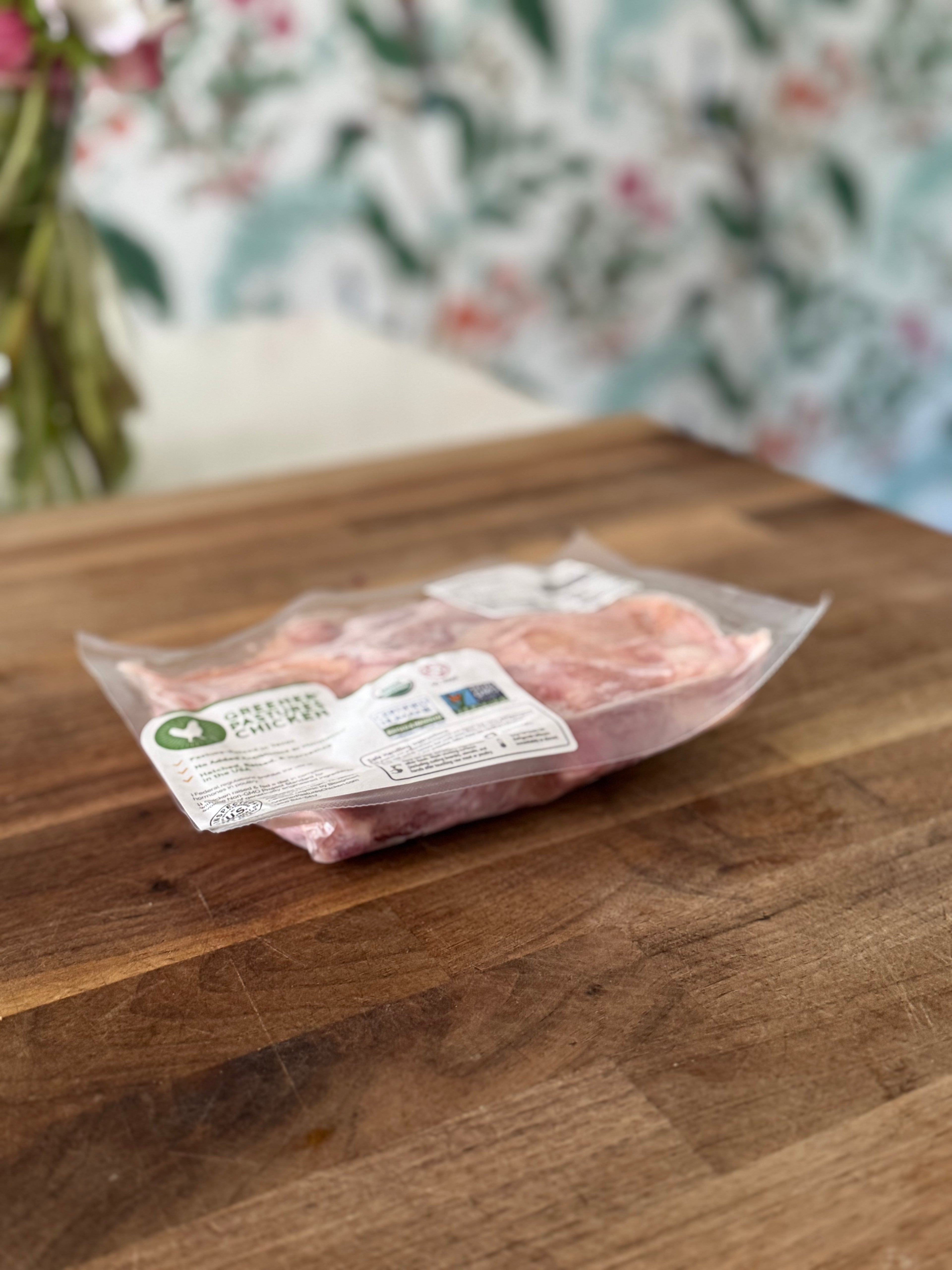 Organic Whole Chicken Thighs (4 pack, ~16oz)