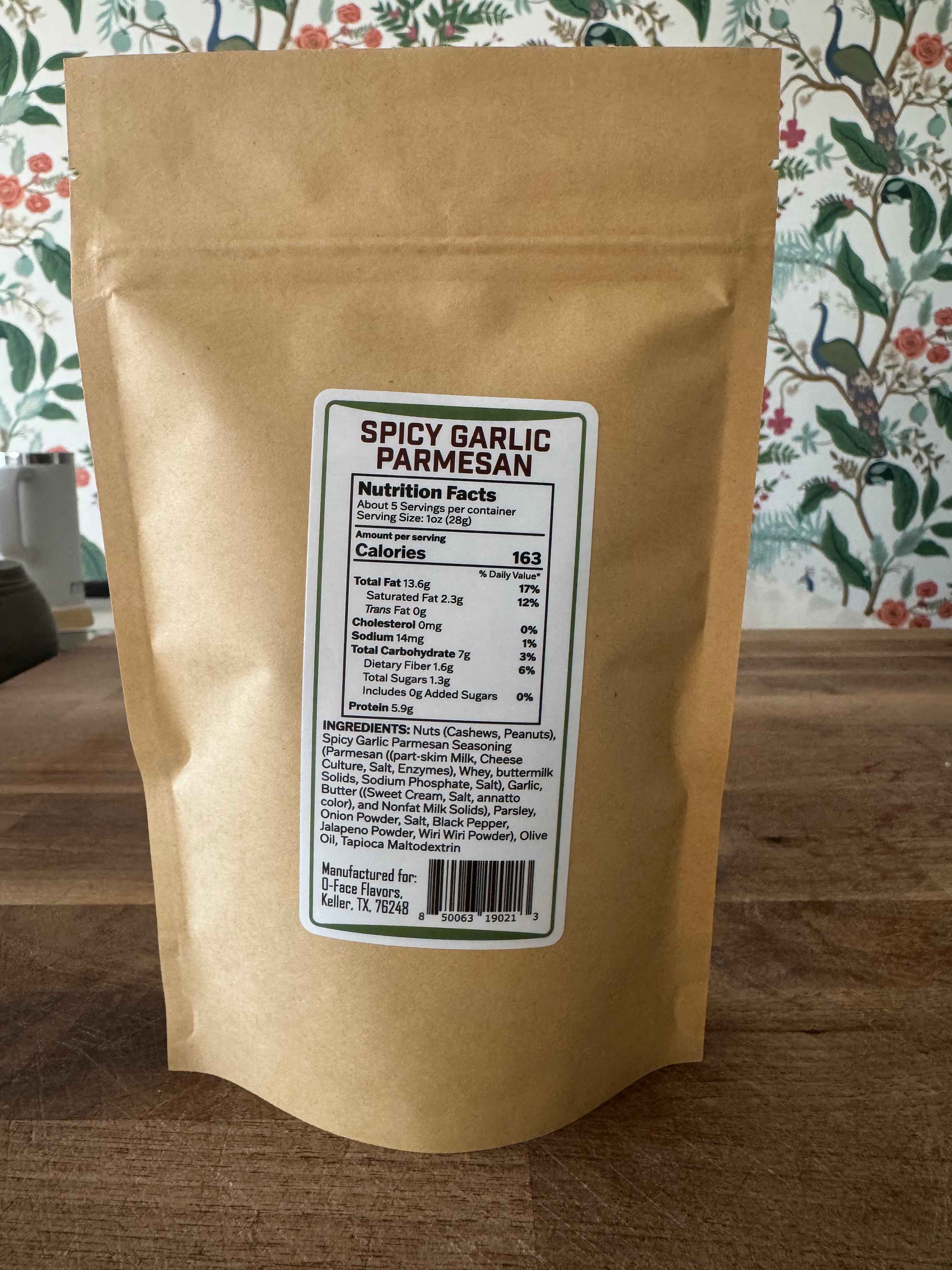 Spicy Garlic Parmesan Seasoned Mixed Nuts (5oz)