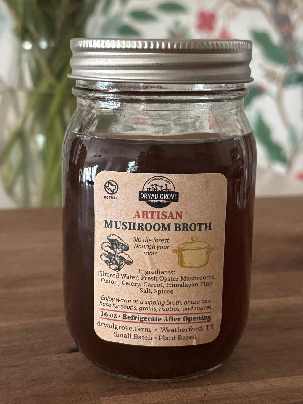 Mushroom Broth (16oz or 32oz)