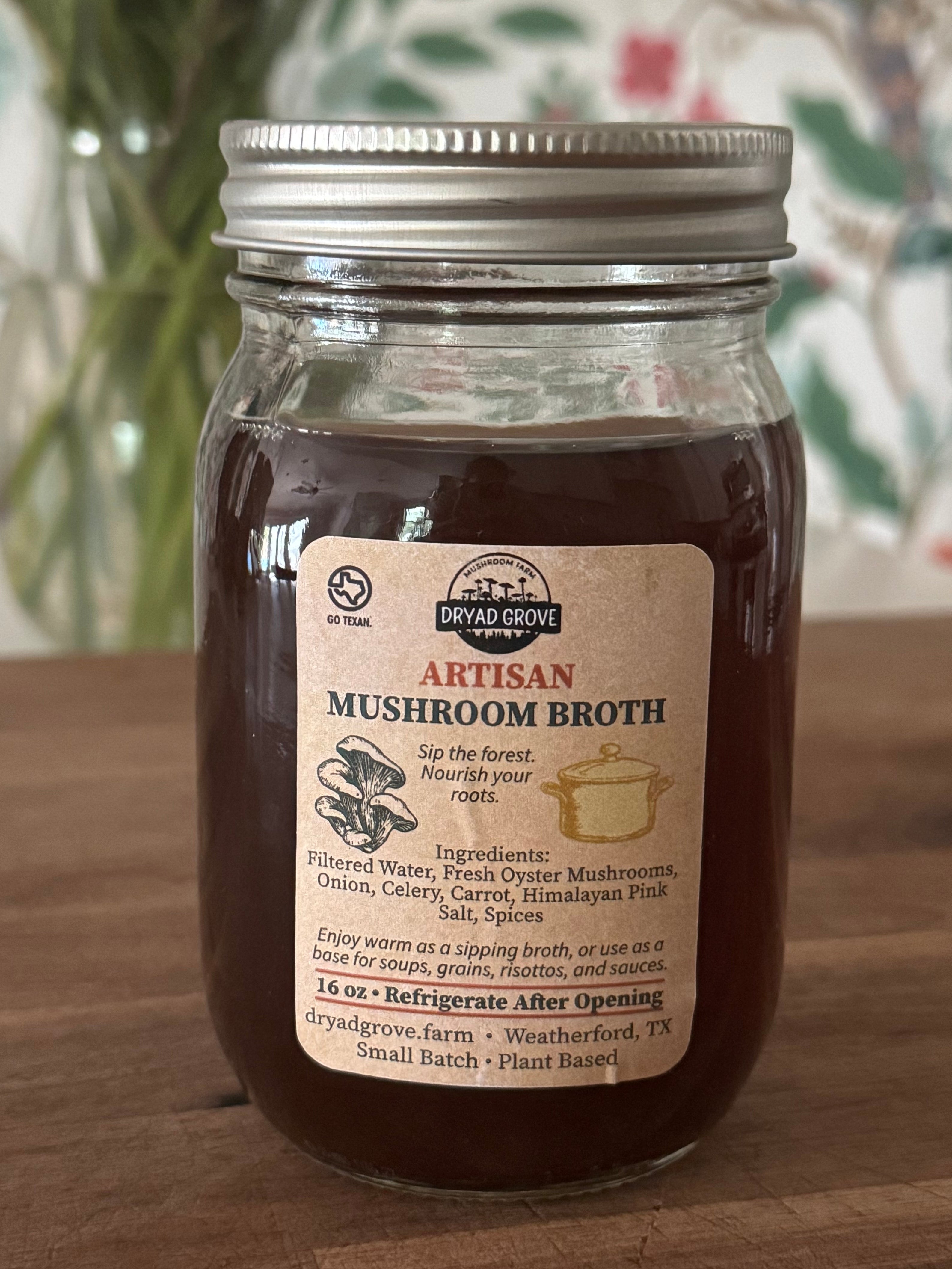 Mushroom Broth (16oz or 32oz)