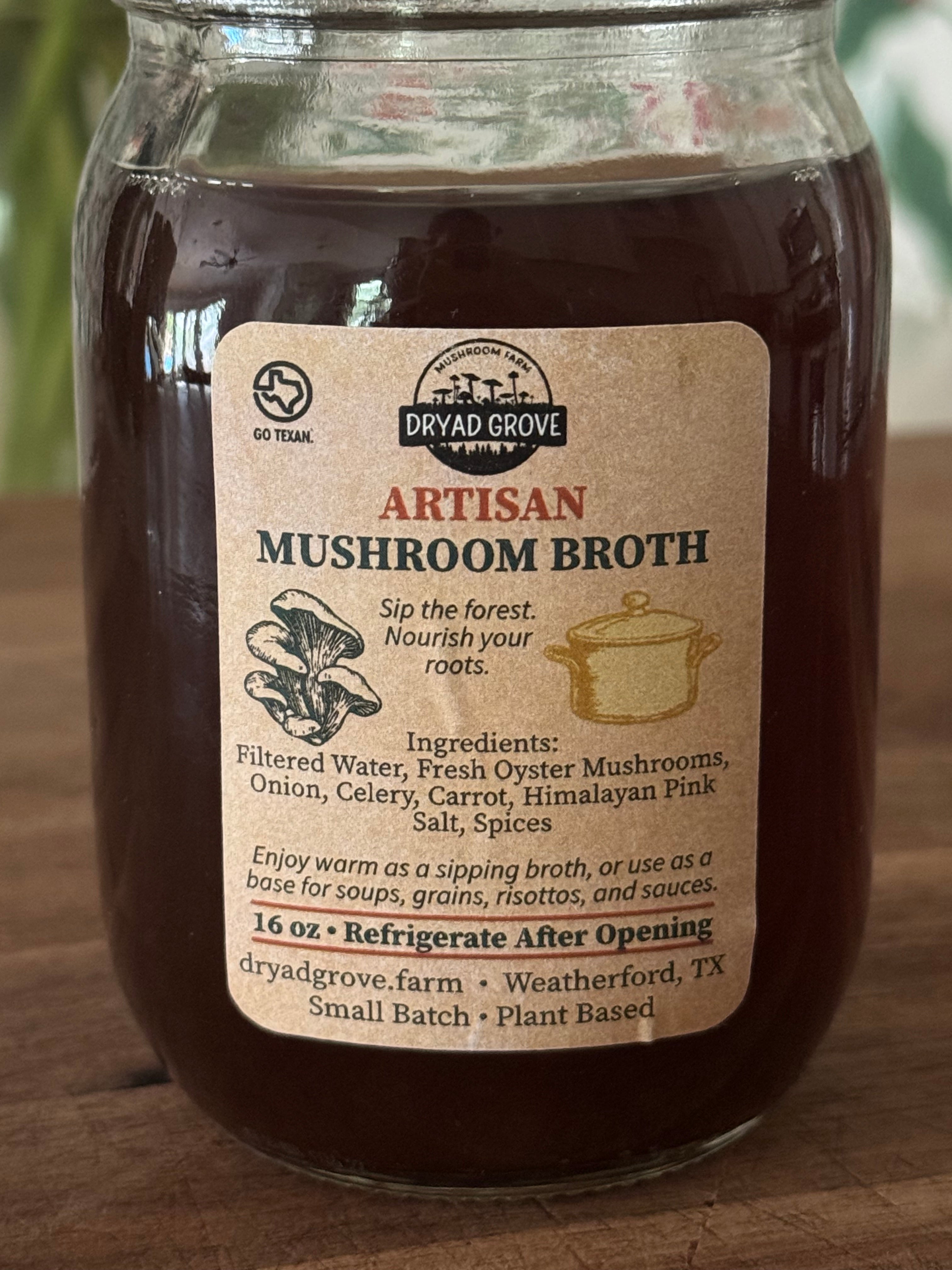 Mushroom Broth (16oz or 32oz)
