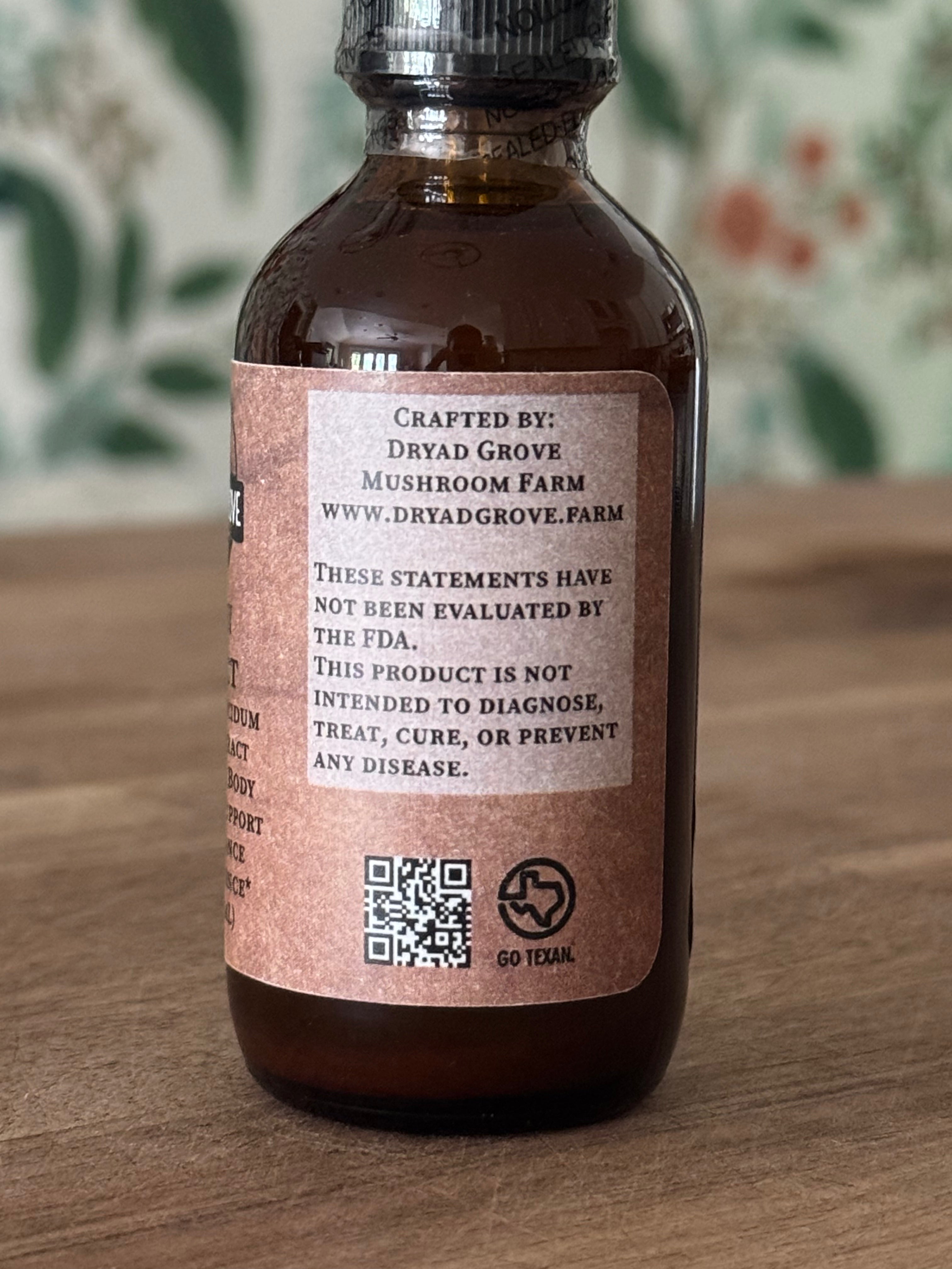 Reishi Mushroom Extract (1oz or 2oz)