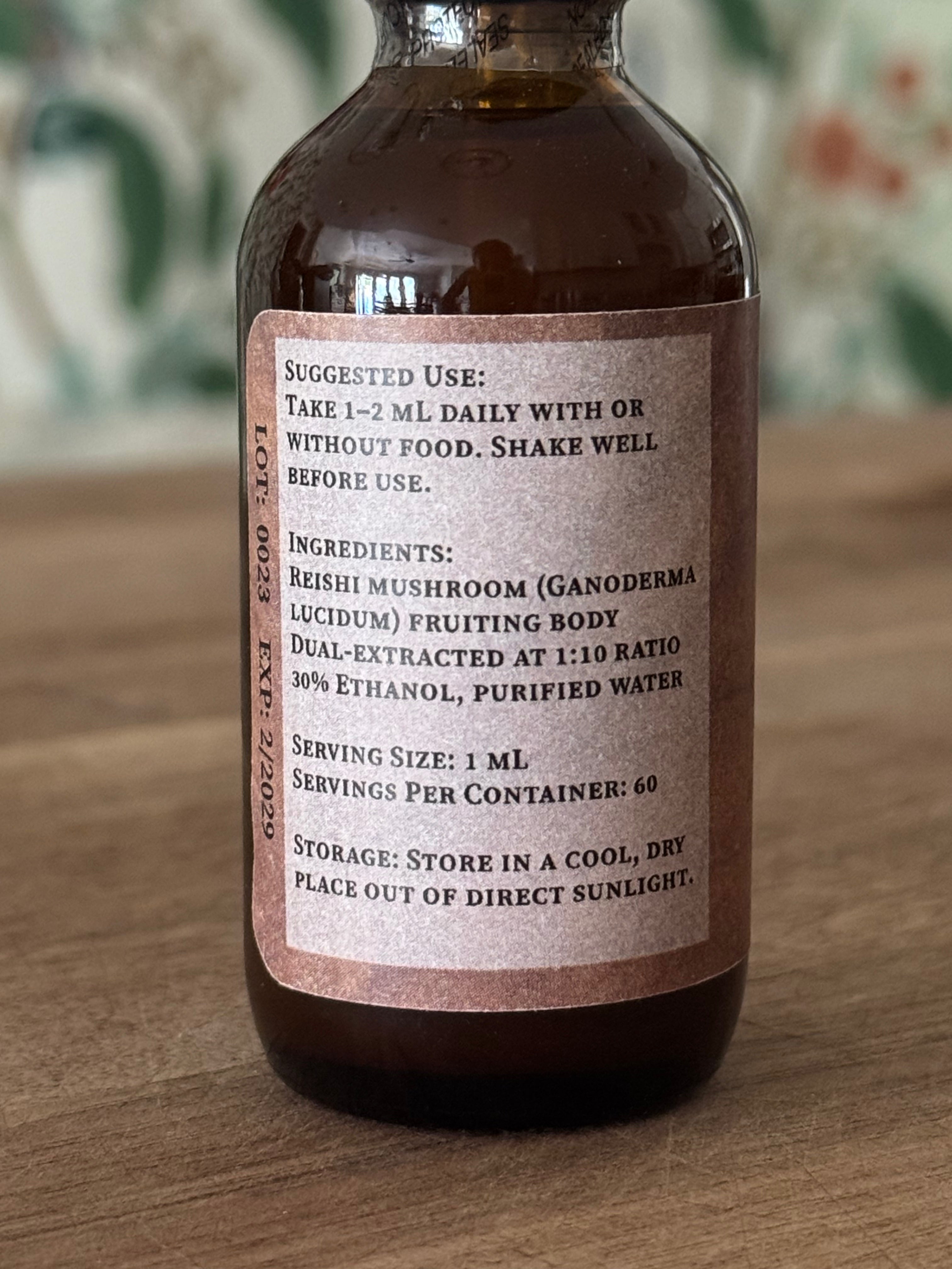 Reishi Mushroom Extract (1oz or 2oz)