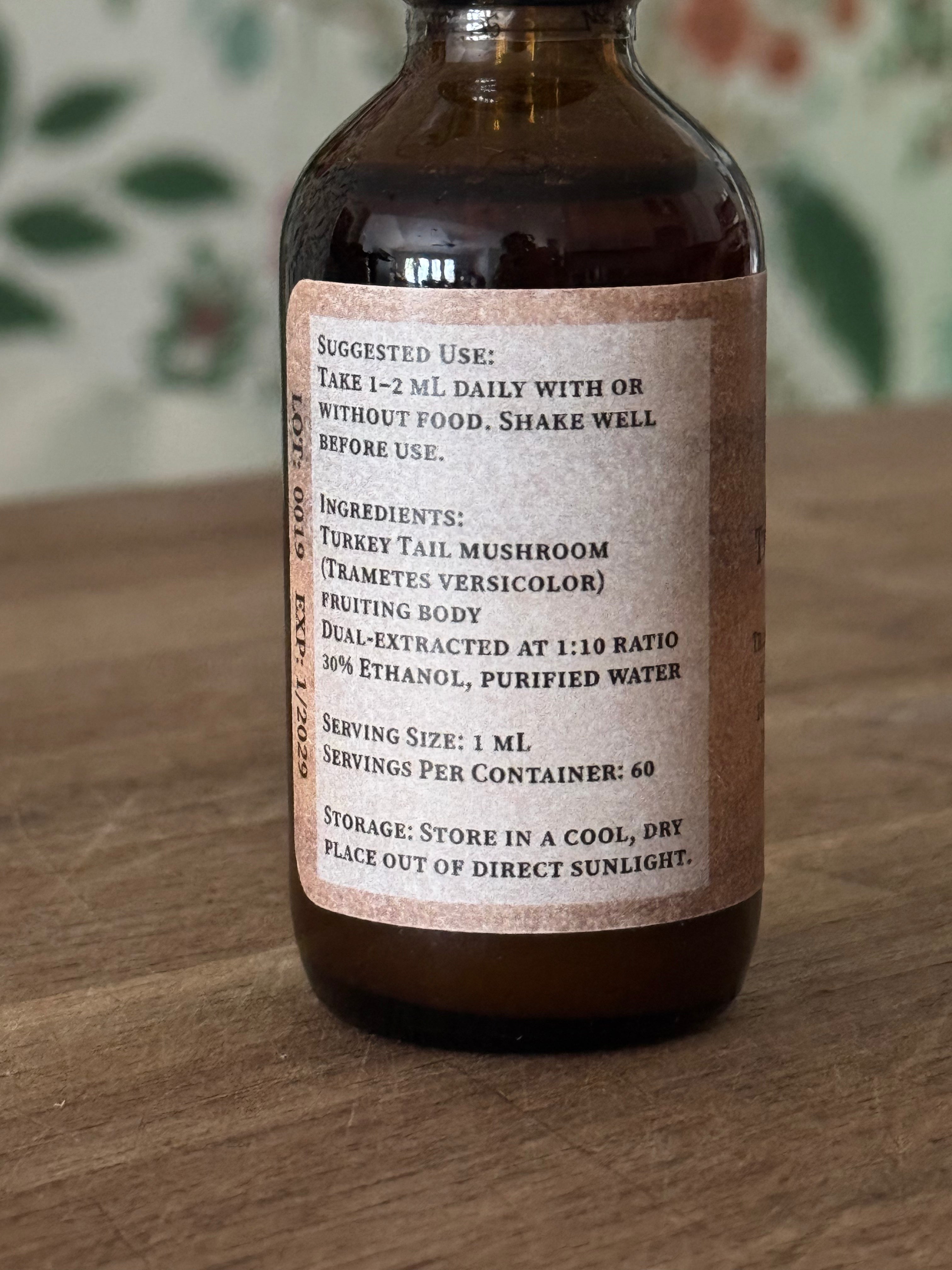 Turkey Tail Mushroom Extract (1oz or 2oz)
