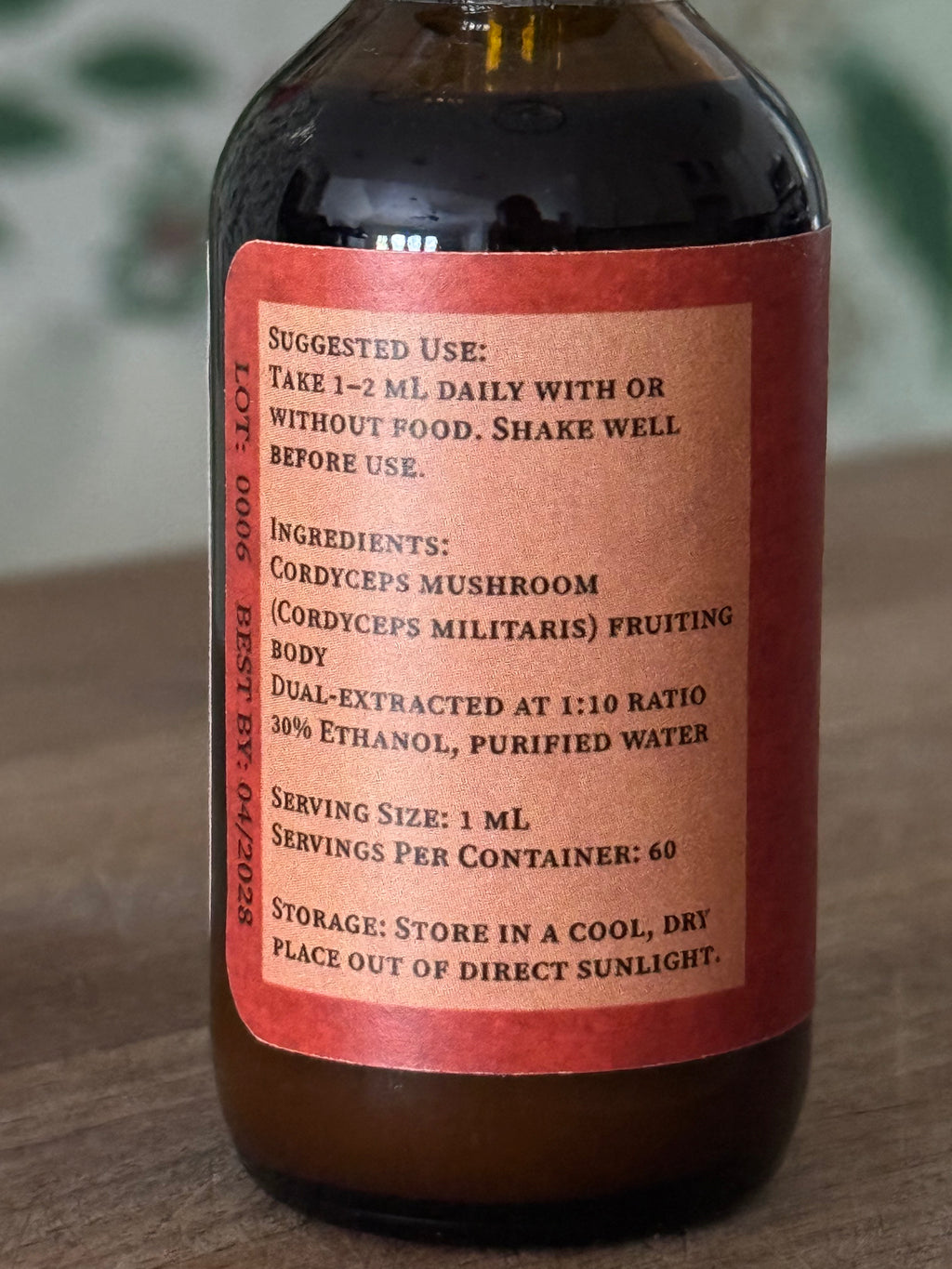 Cordyceps Mushroom Extract (1oz or 2oz)