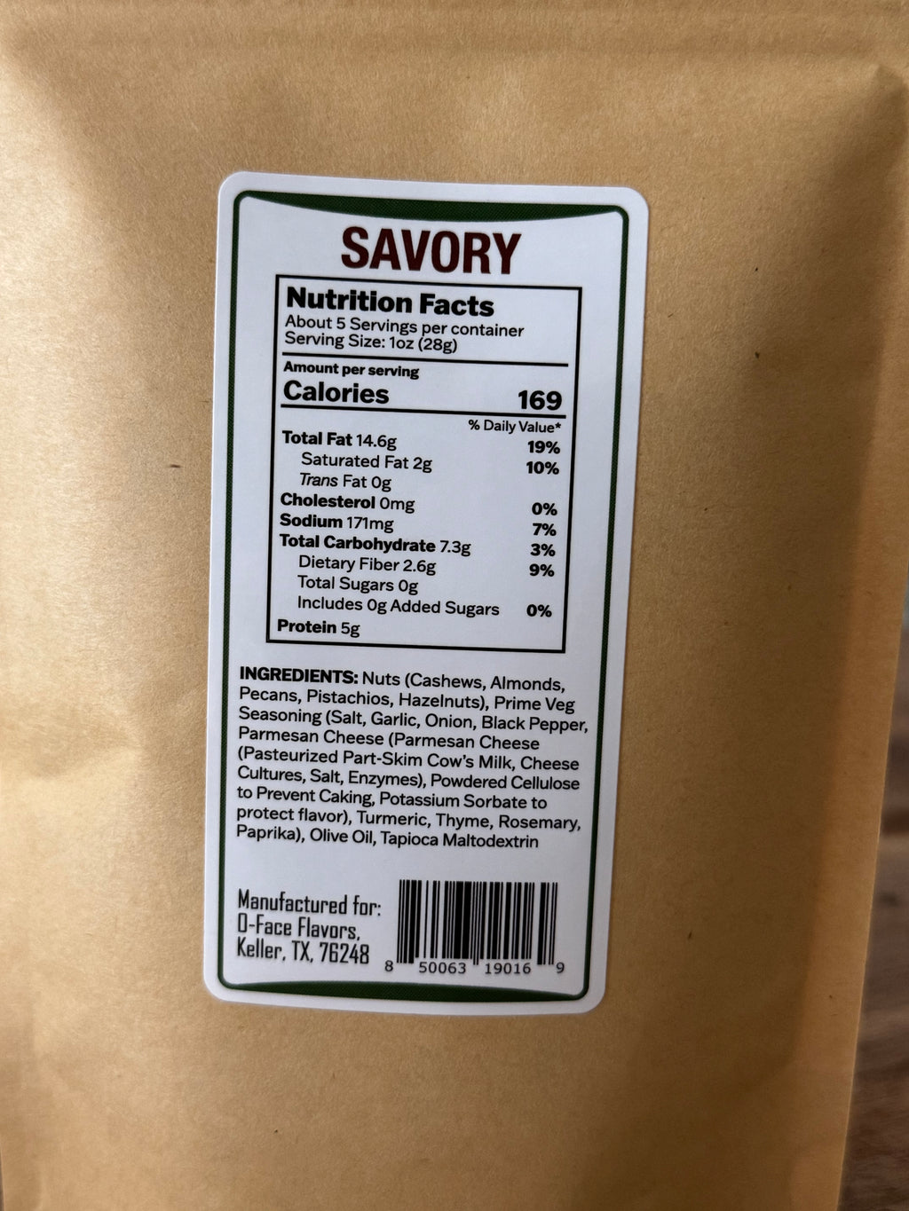 Savory Seasoned Mixed Nuts (5oz)