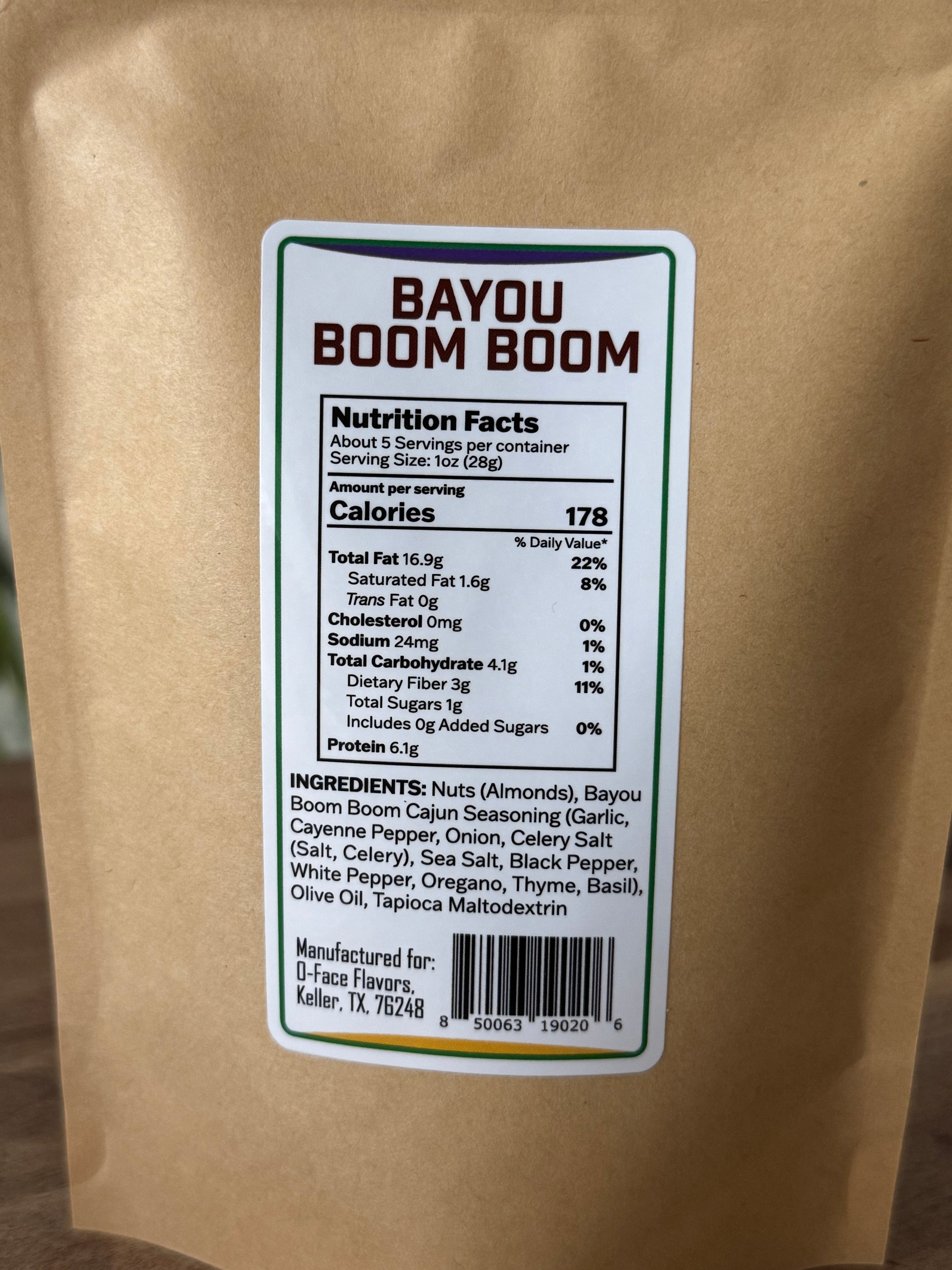 Bayou Boom Boom Seasoned Almonds (5oz)