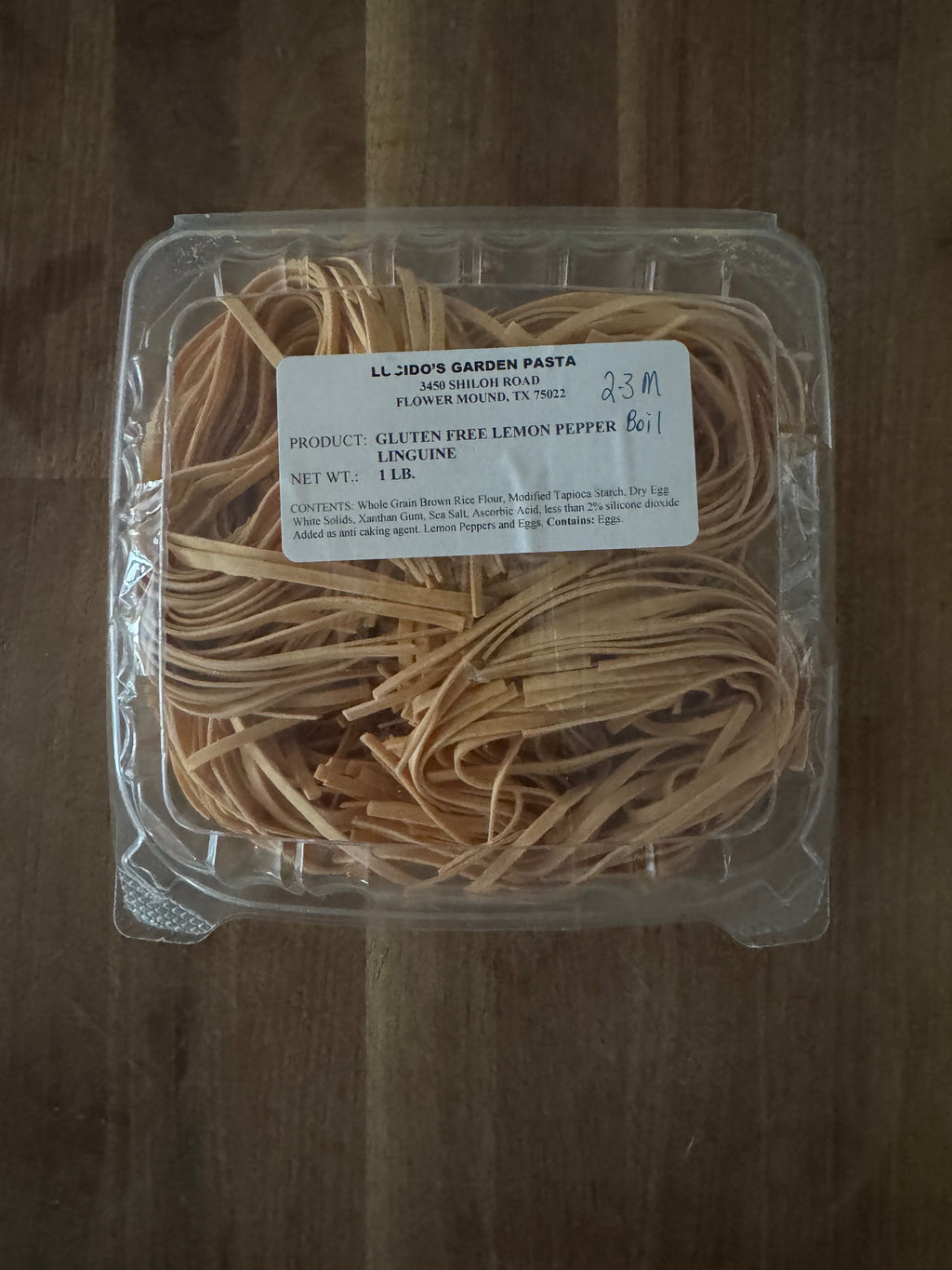 Gluten Free Lemon Pepper Linguine (Dried, 1lb)