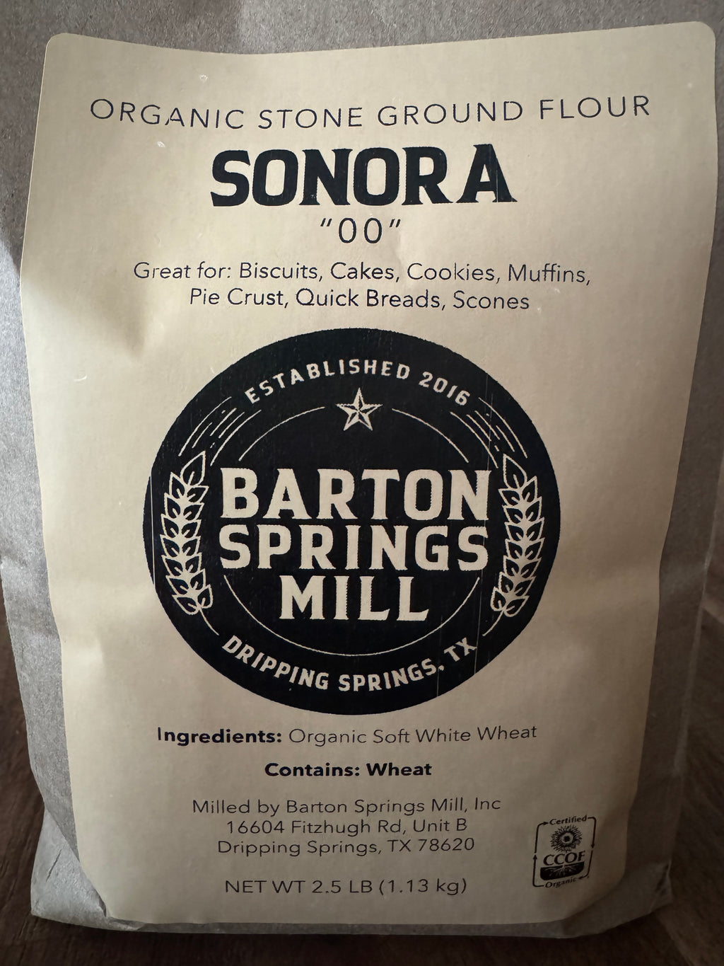 Organic Sonora 'OO' Flour (2.5 lb)