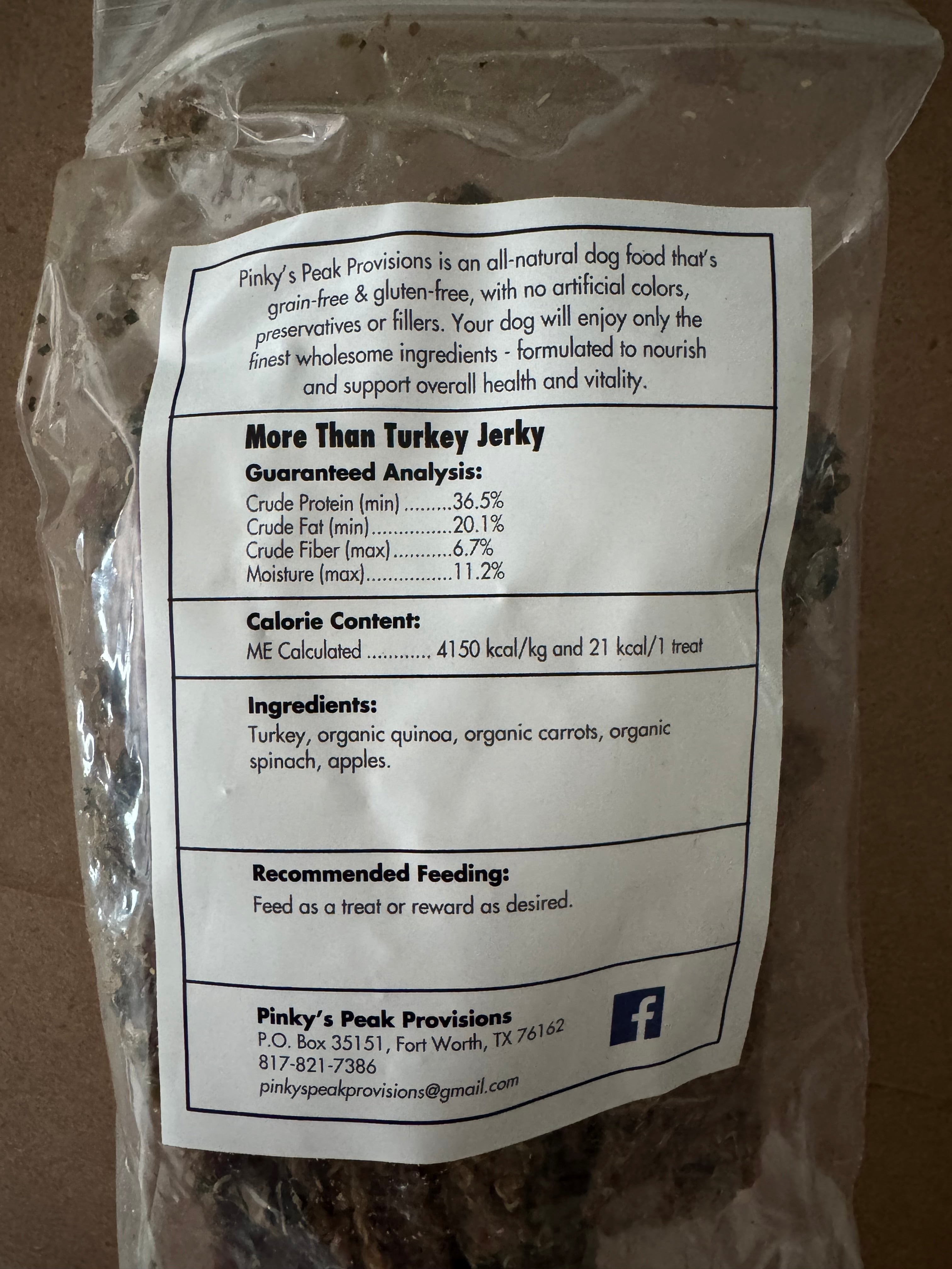 More Than Turkey Jerky (Dog Treat)