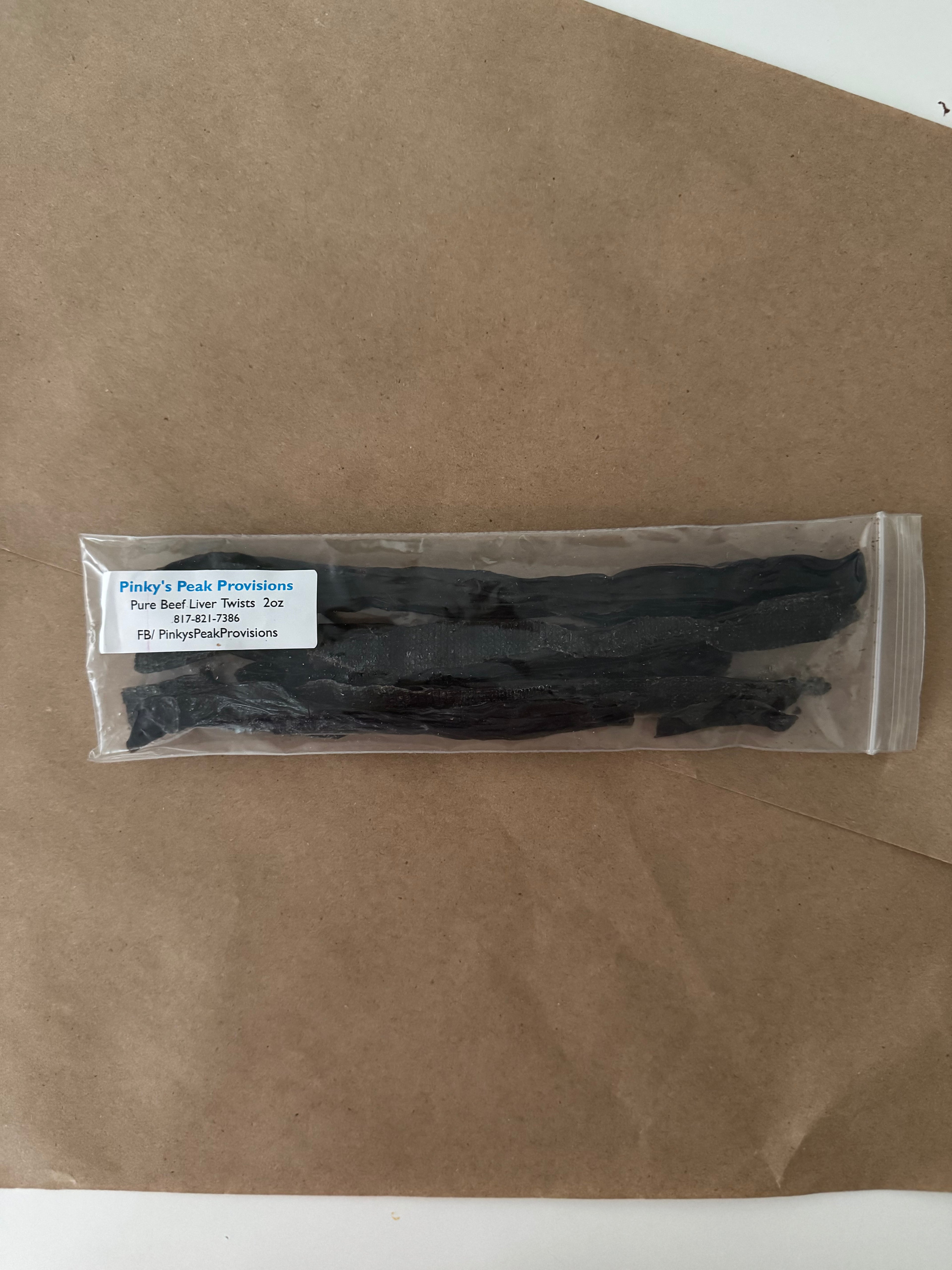 Beef Liver Meat Twists (Dog Treat)