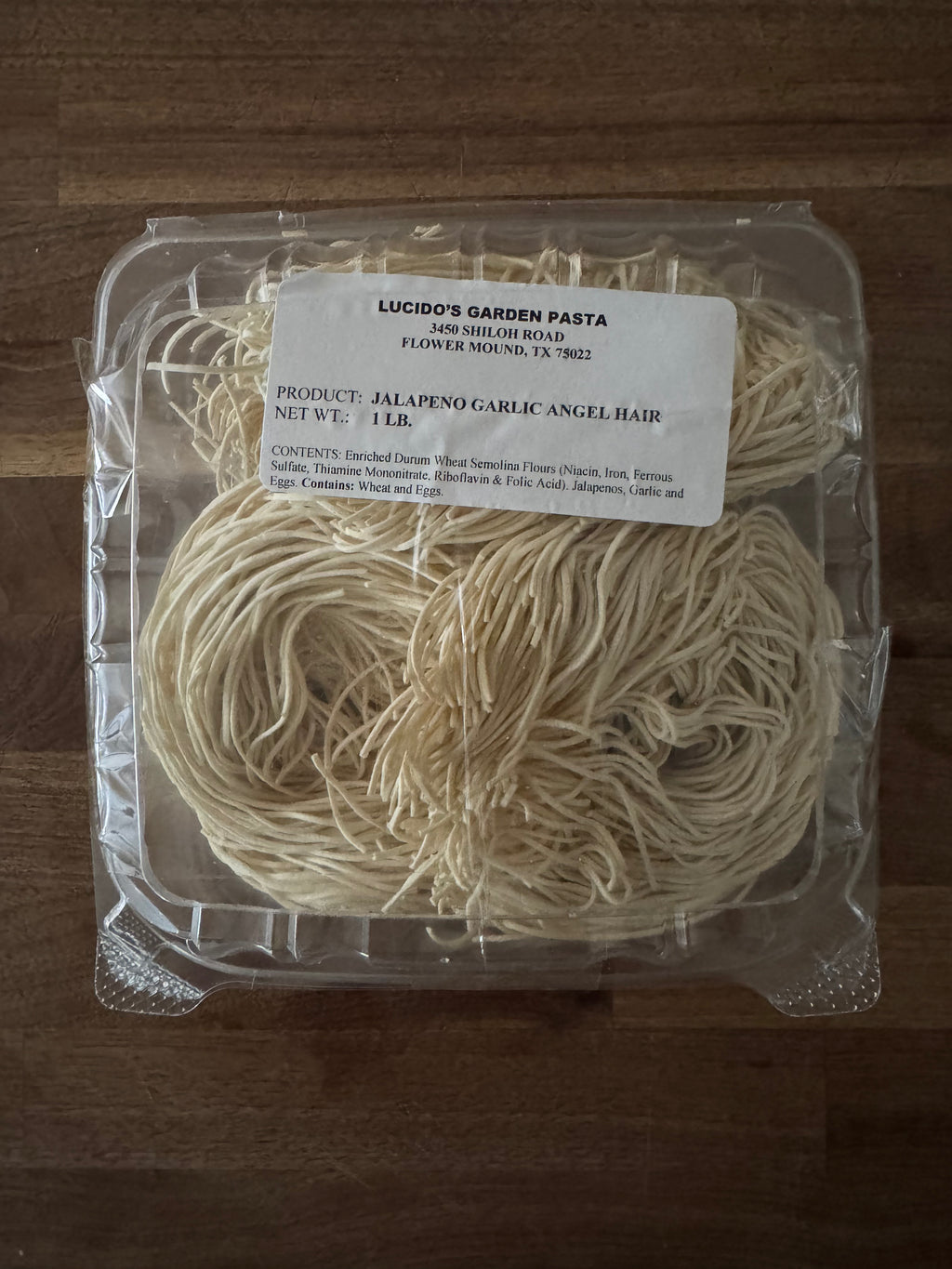 Jalapeno Garlic Angel Hair (Dried, 1lb)