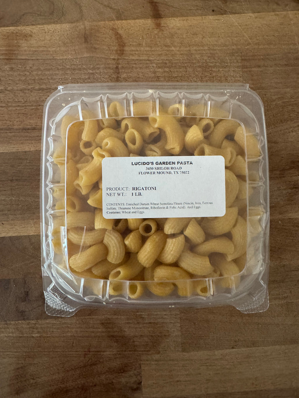 Rigatoni (Dried, 1lb)