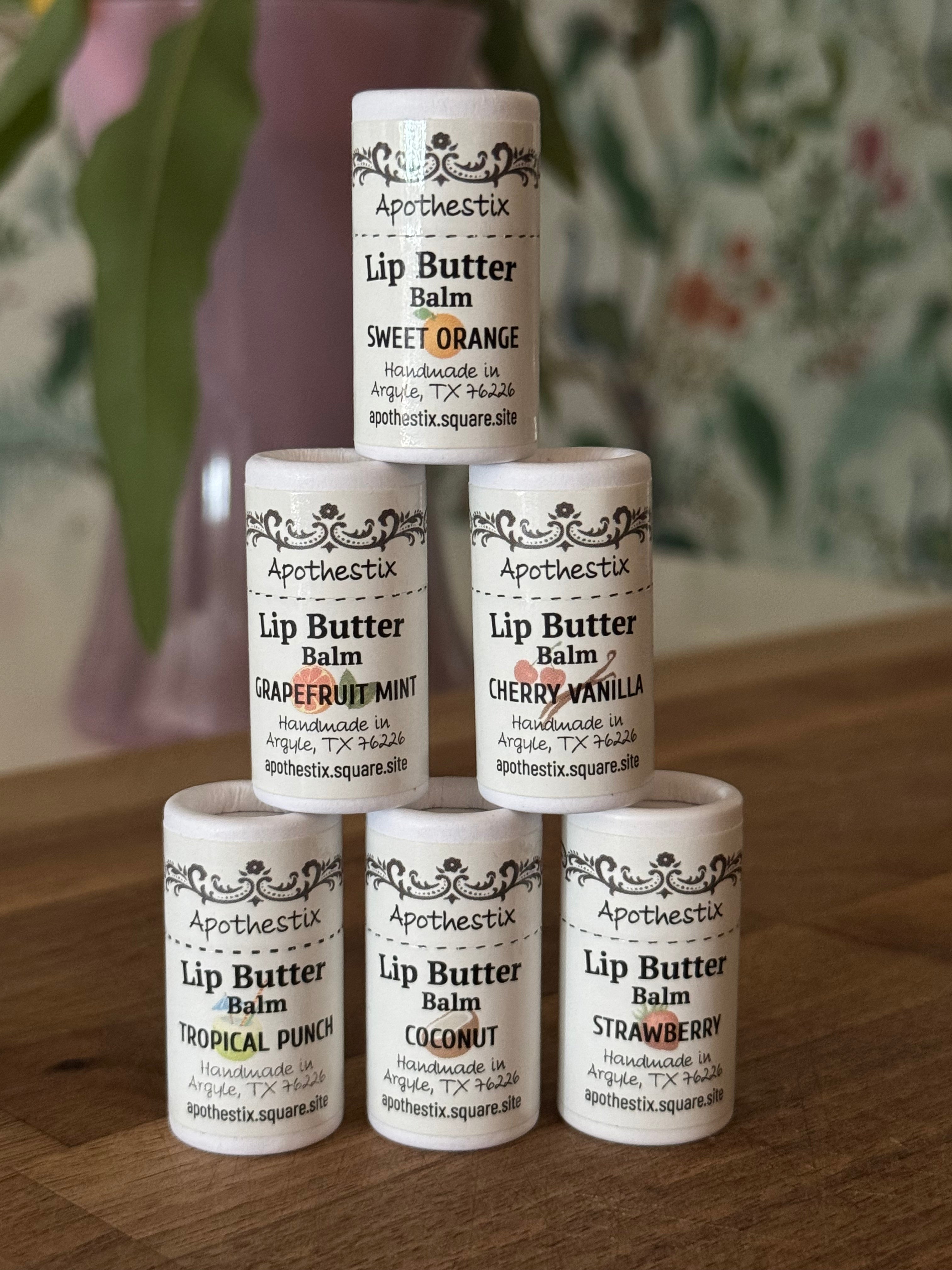 Natural Lip Butter Balm (Choose Scent)