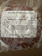 Cheddar & Jalapeño Beef Patties (93/7, Pasture-Raised, Grass-Fed & Finished, 1 lb)