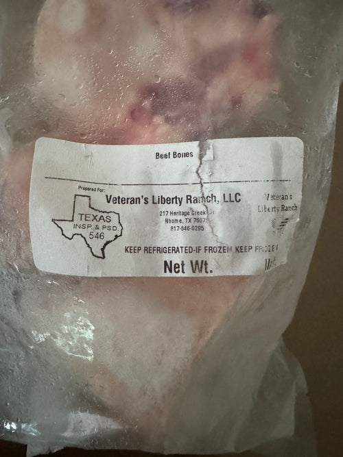 Beef Bones (Pasture-Raised, Grass-Fed & Finished, approx 3-4lb)