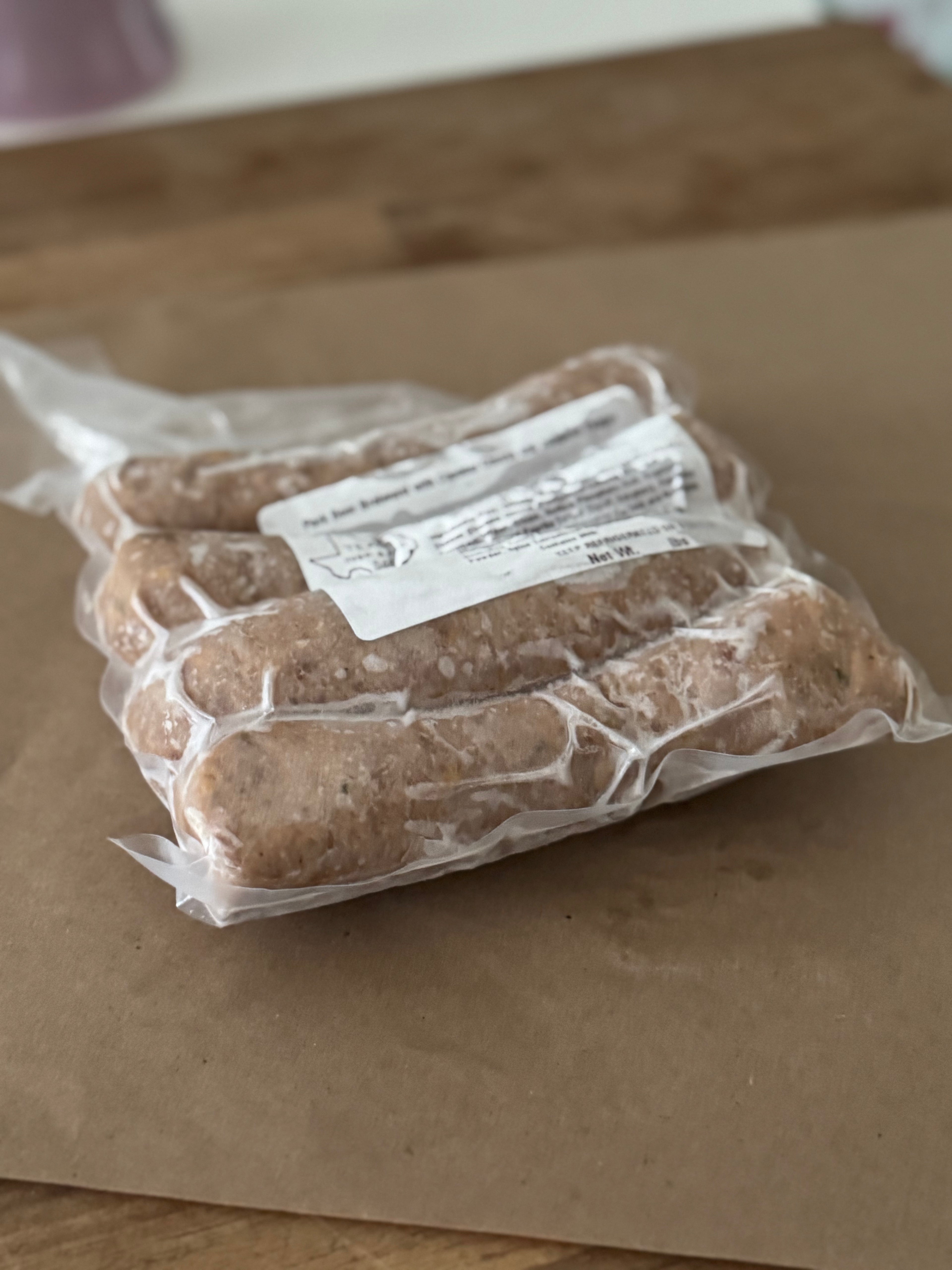 Cheddar Jalapeño Beer Bratwurst (Pasture-Raised Pork)