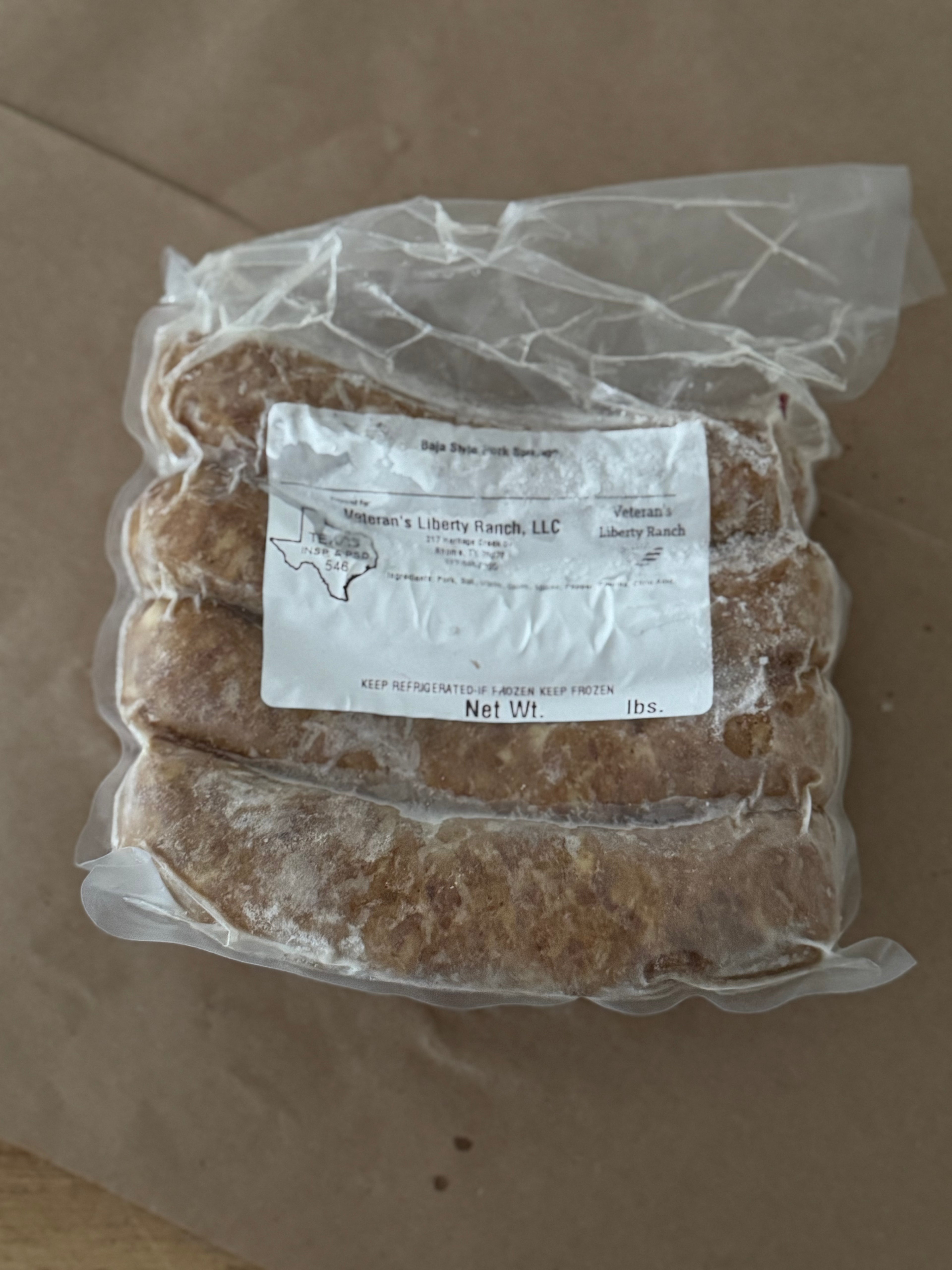 Baja Style Pork Bratwurst (Pasture-Raised Pork)