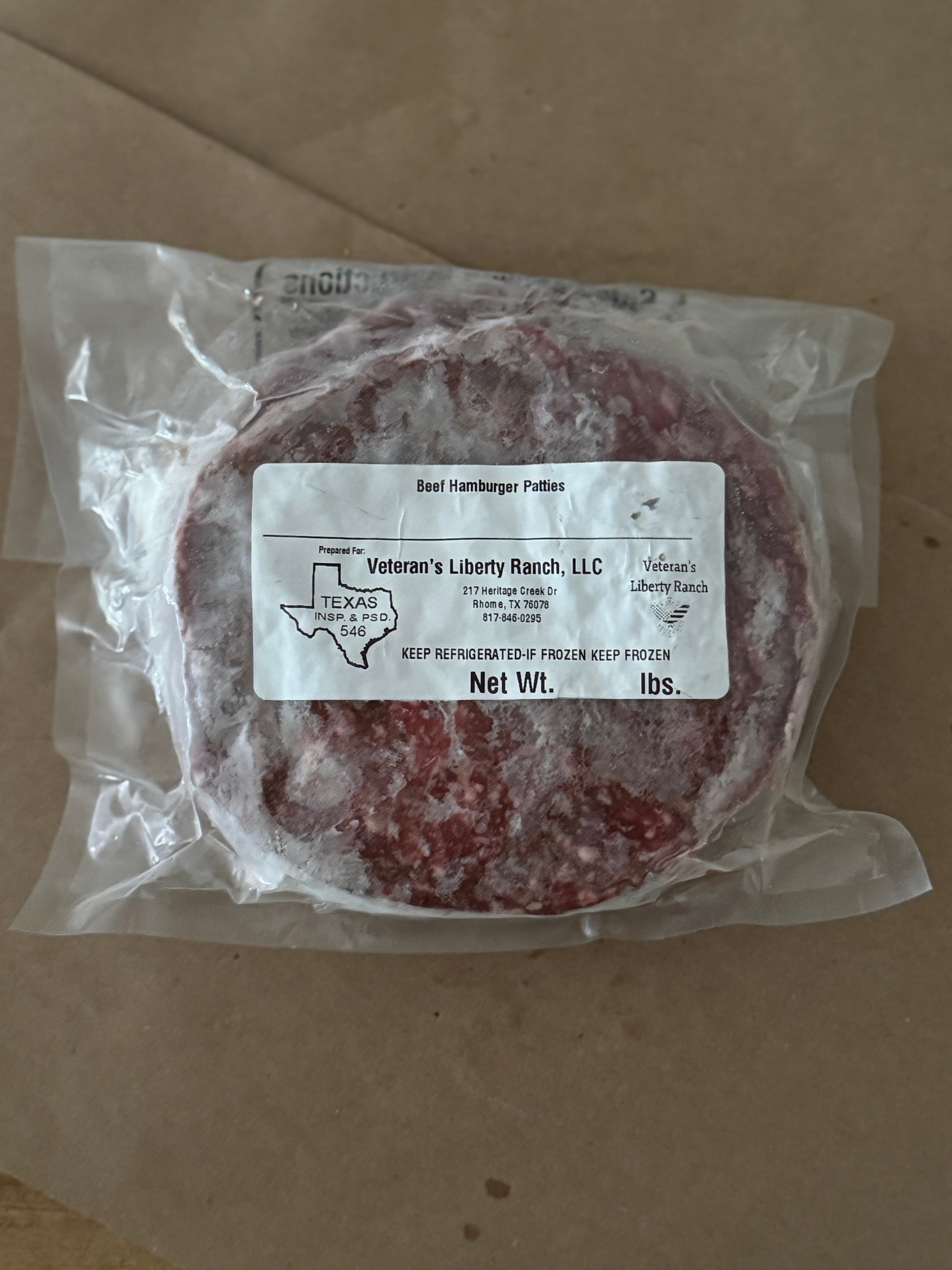 Ground Beef Patties (93/7, Pasture-Raised, Grass-Fed & Finished, 1 lb)