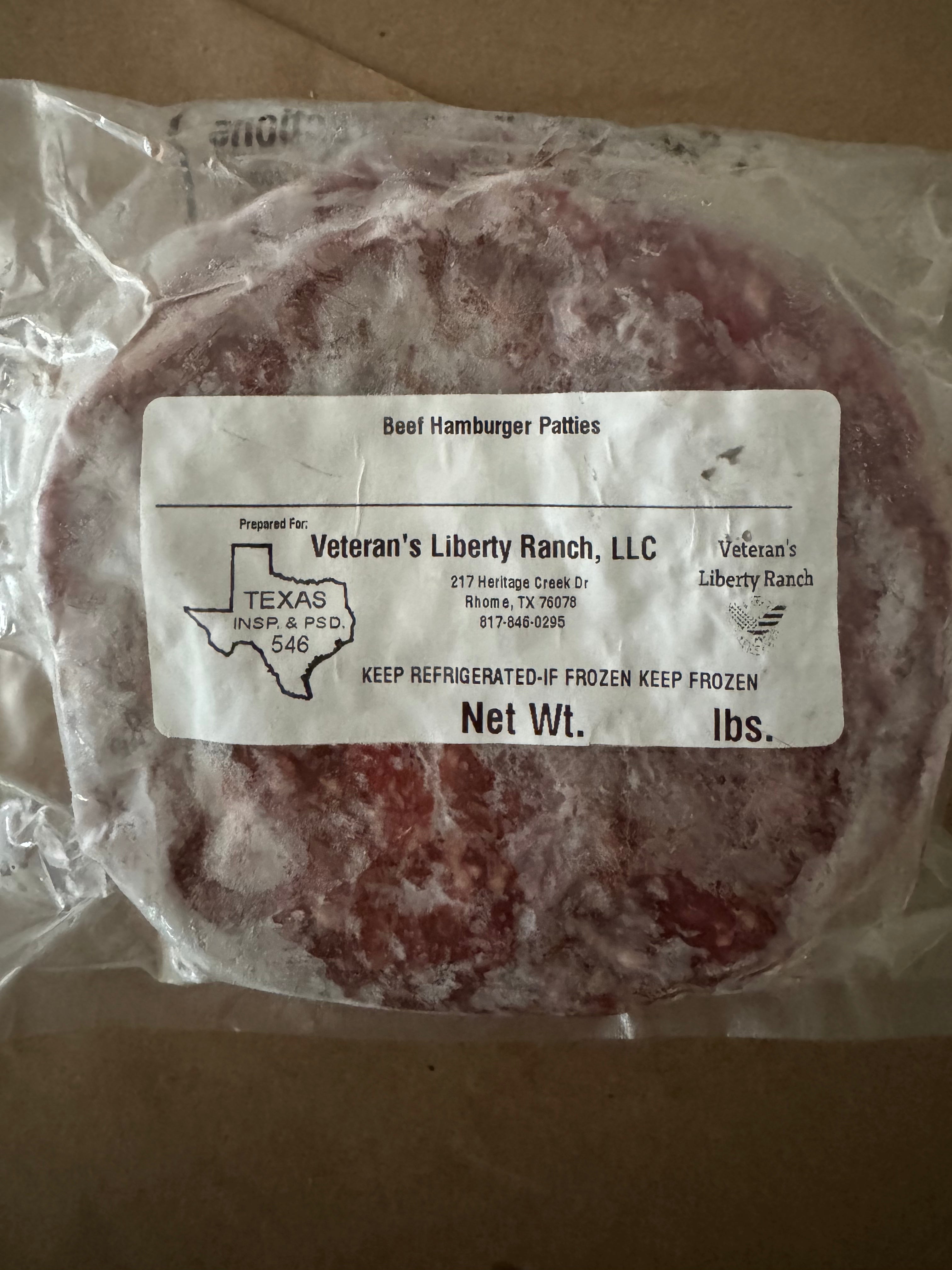 Ground Beef Patties (93/7, Pasture-Raised, Grass-Fed & Finished, 1 lb)