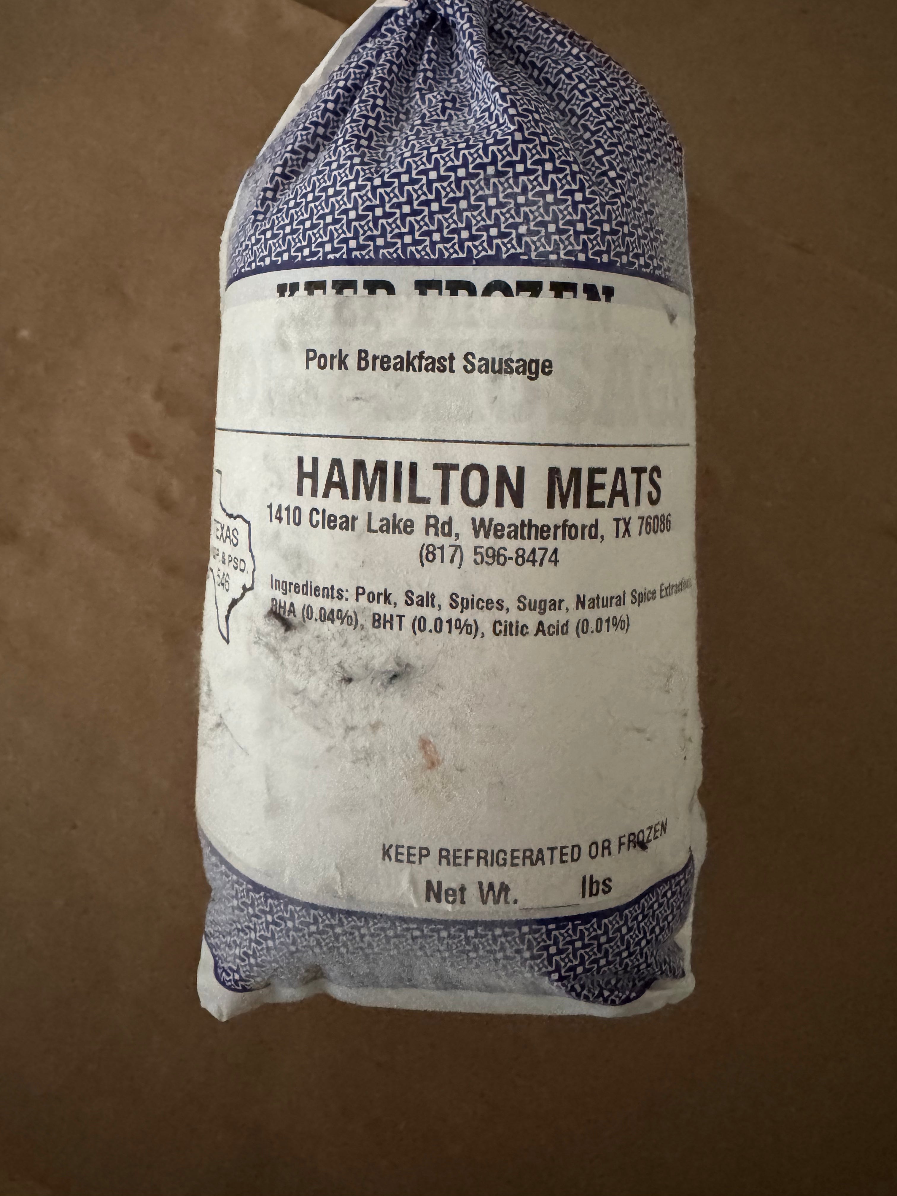 Mild Pork Breakfast Sausage (1 lb)