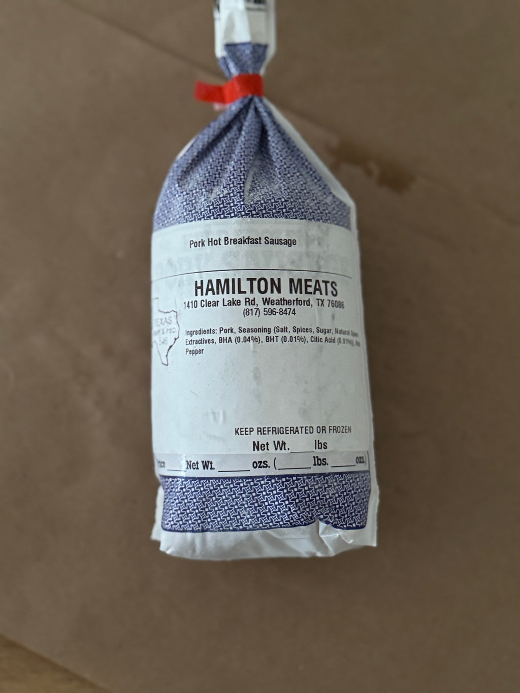 Hot Pork Sausage (1 lb)