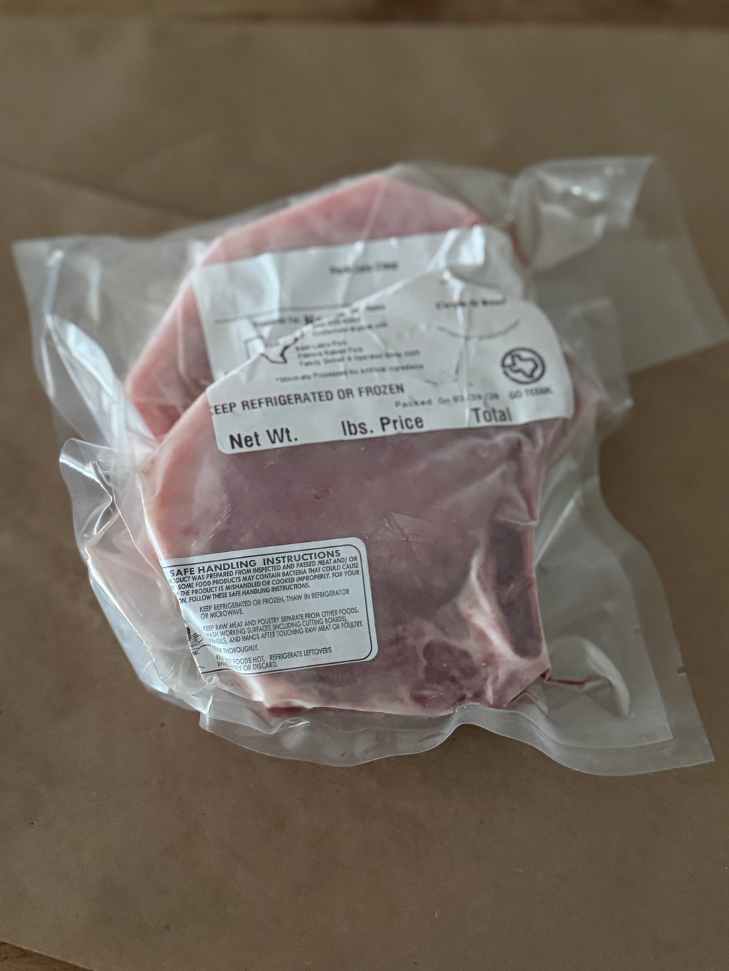 Pasture-Raised Pork Chops (Choose Type)