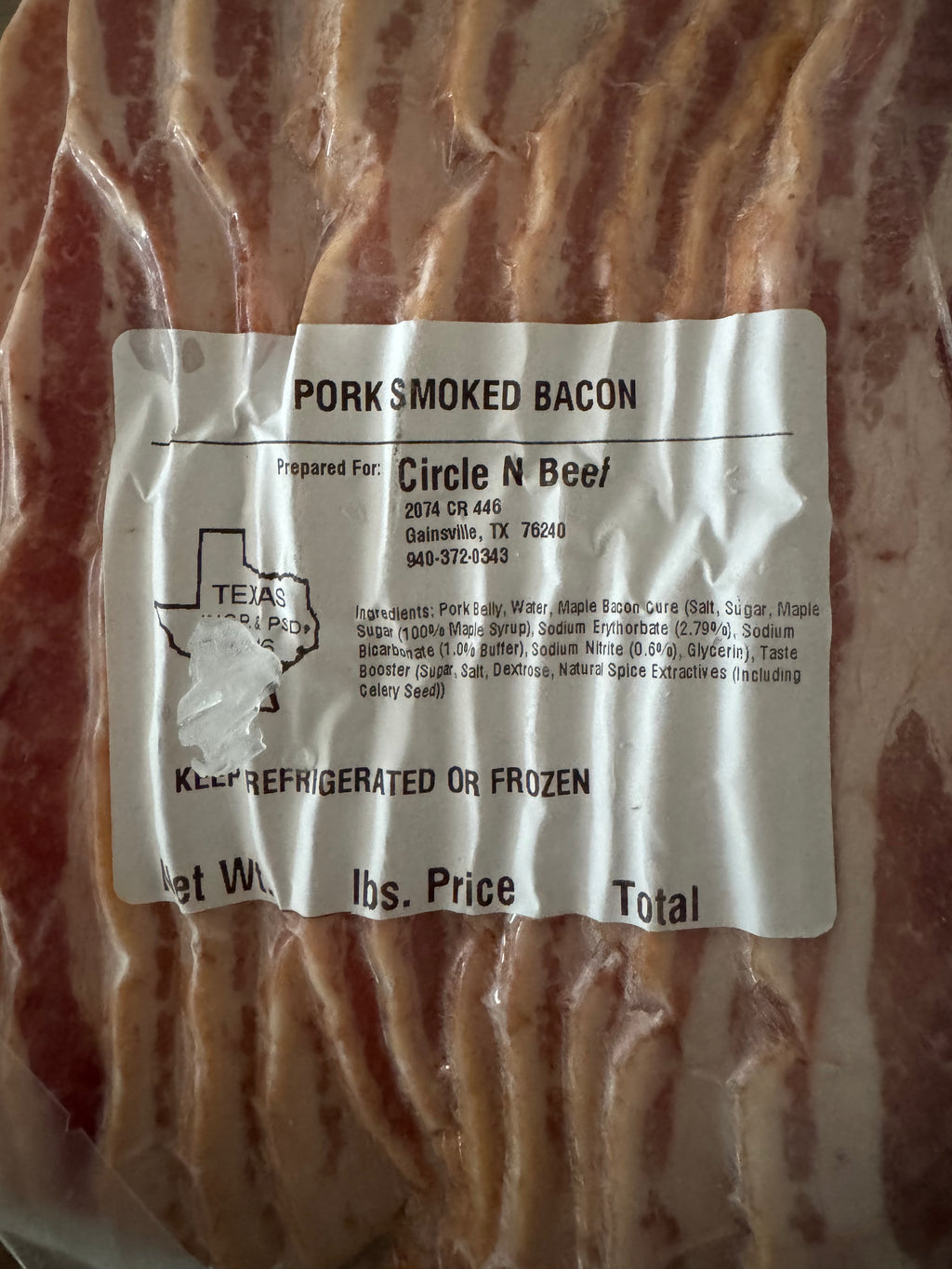 Peppered Bacon (~1lb)