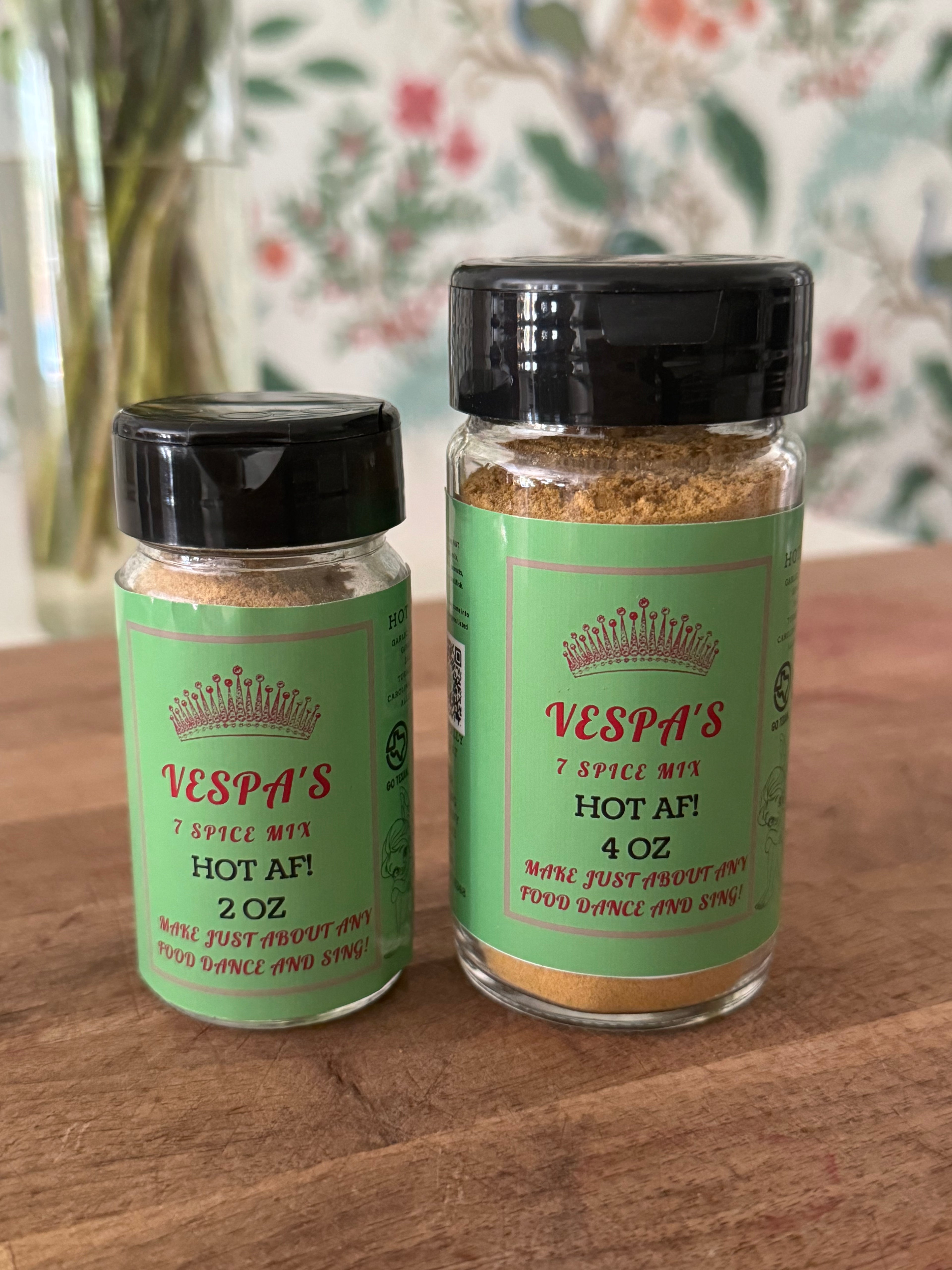 Vespa's 7 Spice Mix – Hot AF! (2oz or 4oz)
