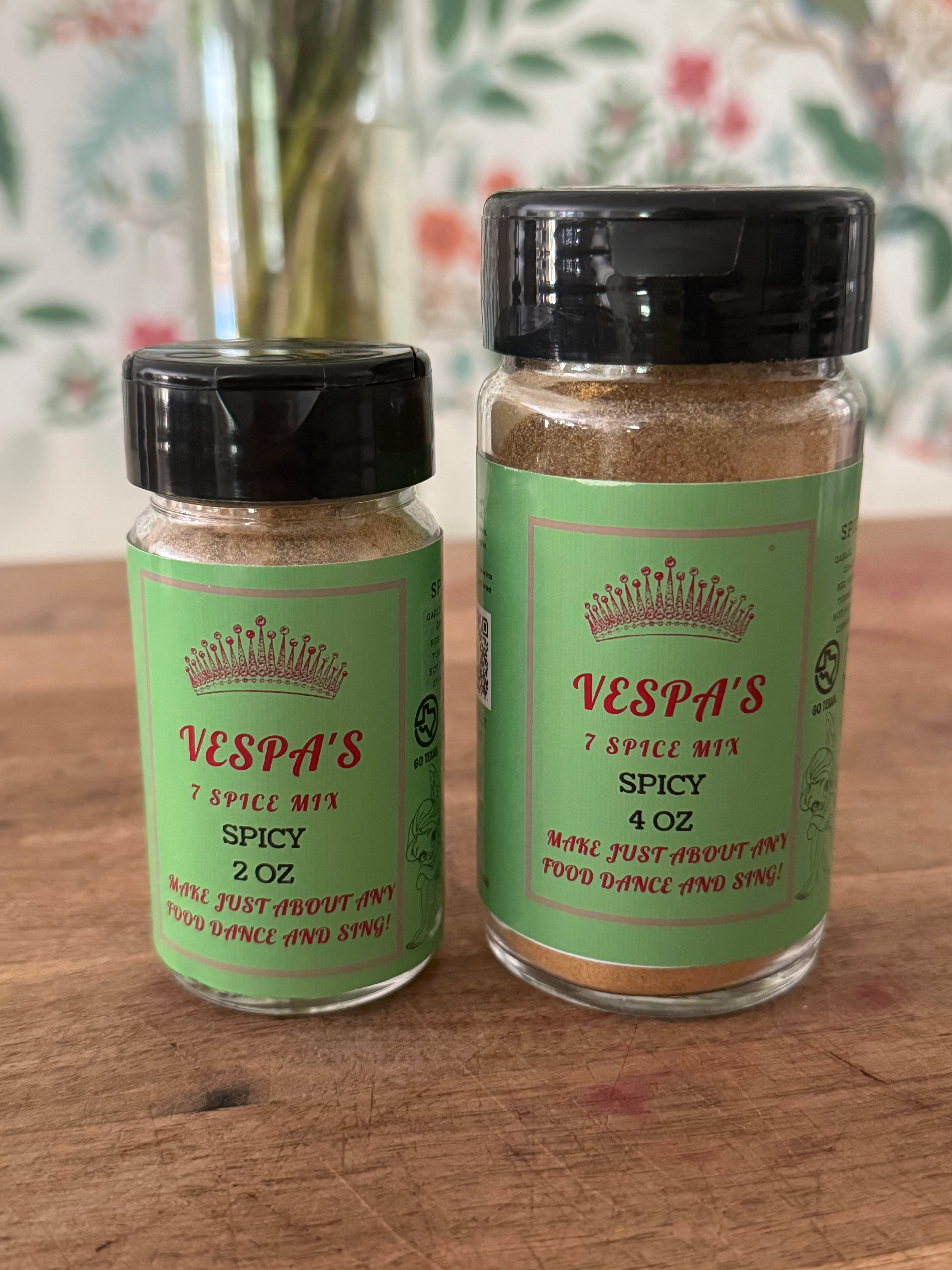 Vespa's 7 Spice Mix – Spicy (2oz or 4oz)